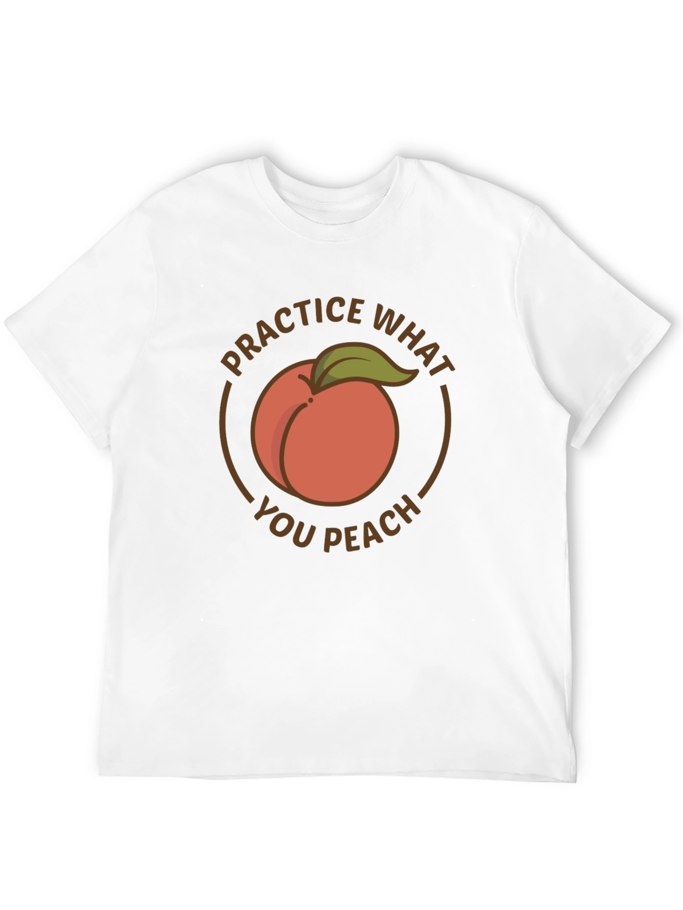 Practice What You Peach Black T-Shirt