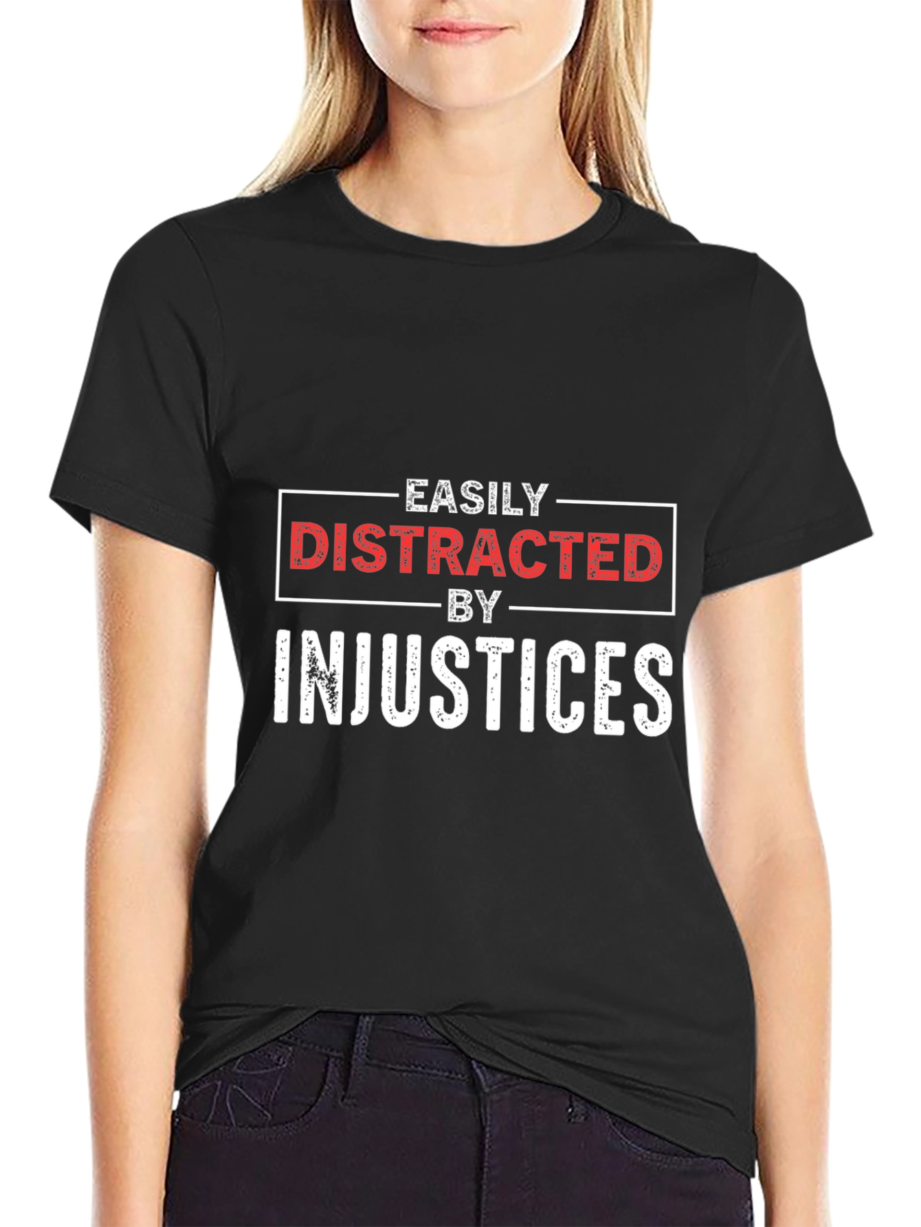 Easily Distracted By Injustices Graphic Tee