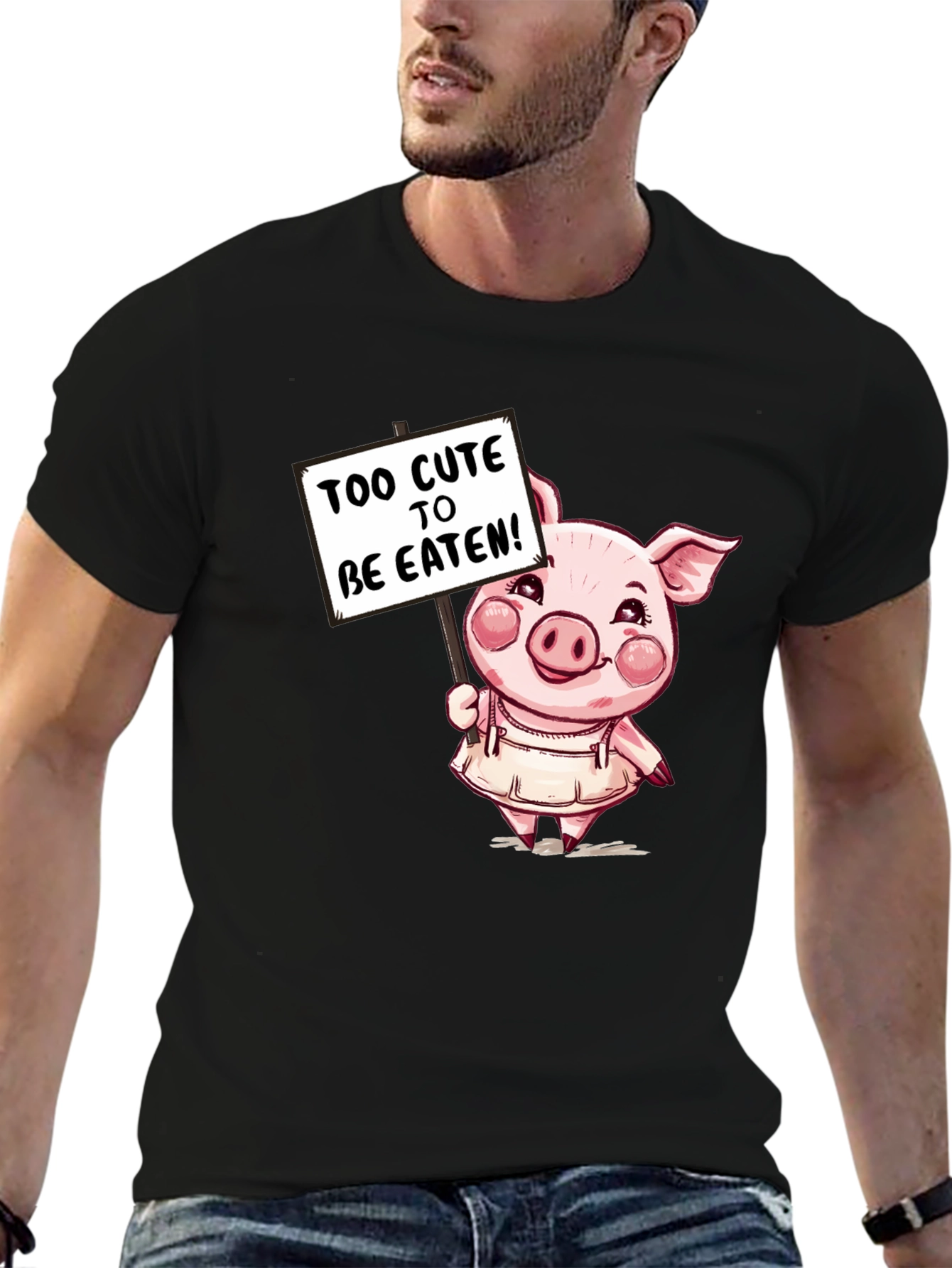 Cute Pig T-Shirt - Too Cute to be Eaten!