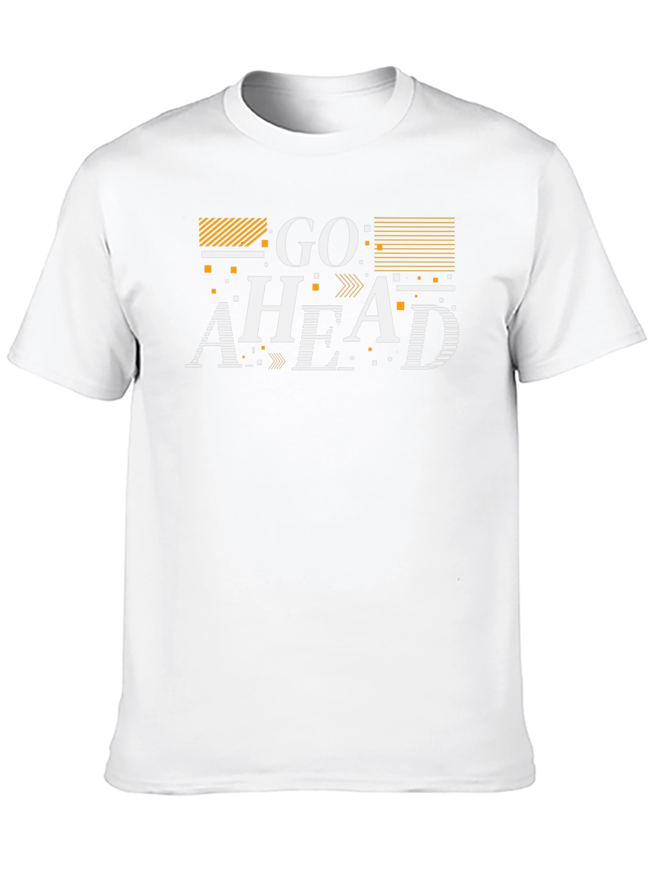 Go Ahead Graphic Print Black T-Shirt