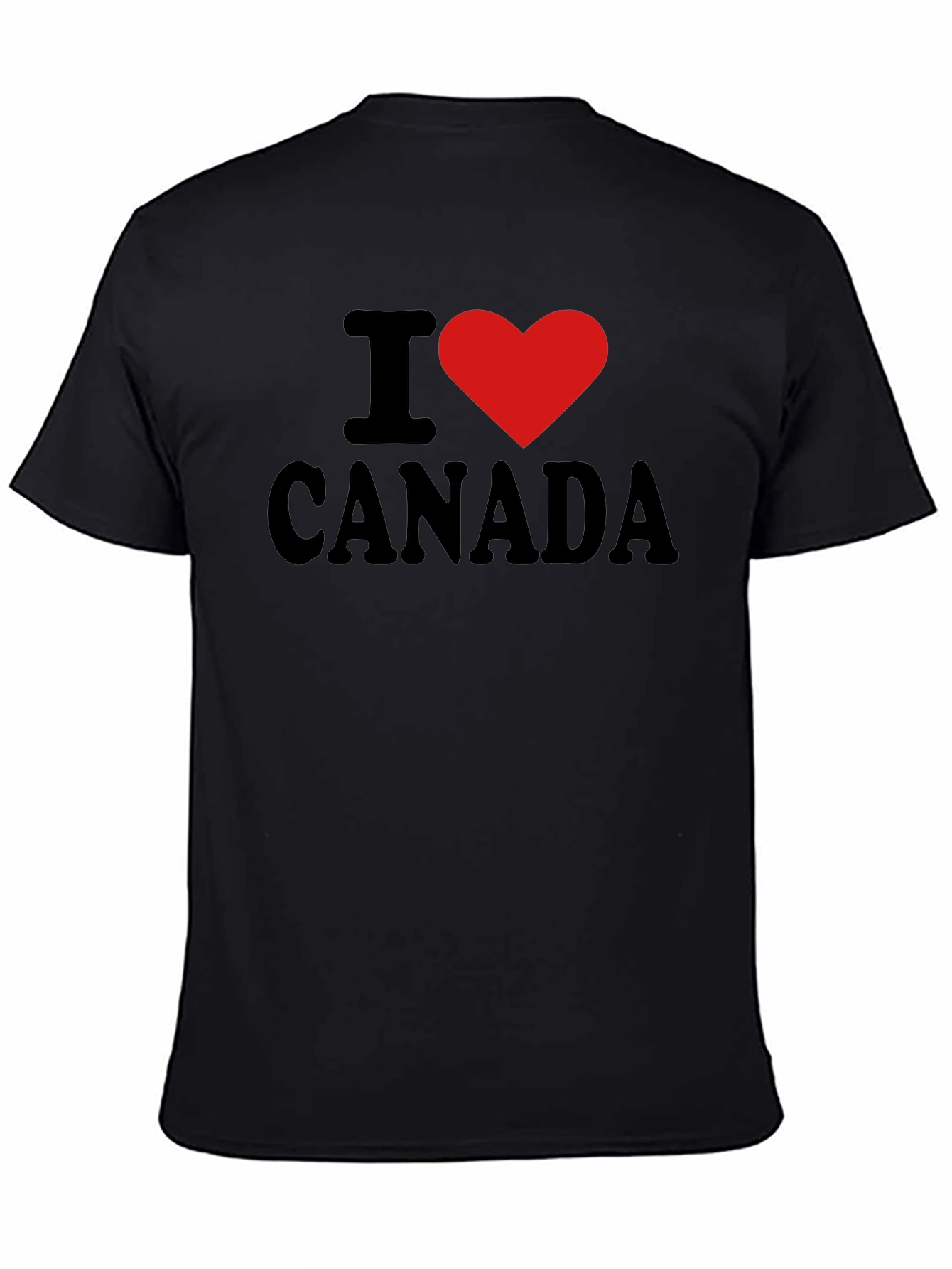 I Heart Canada T-Shirt - Black Cotton Graphic Tee