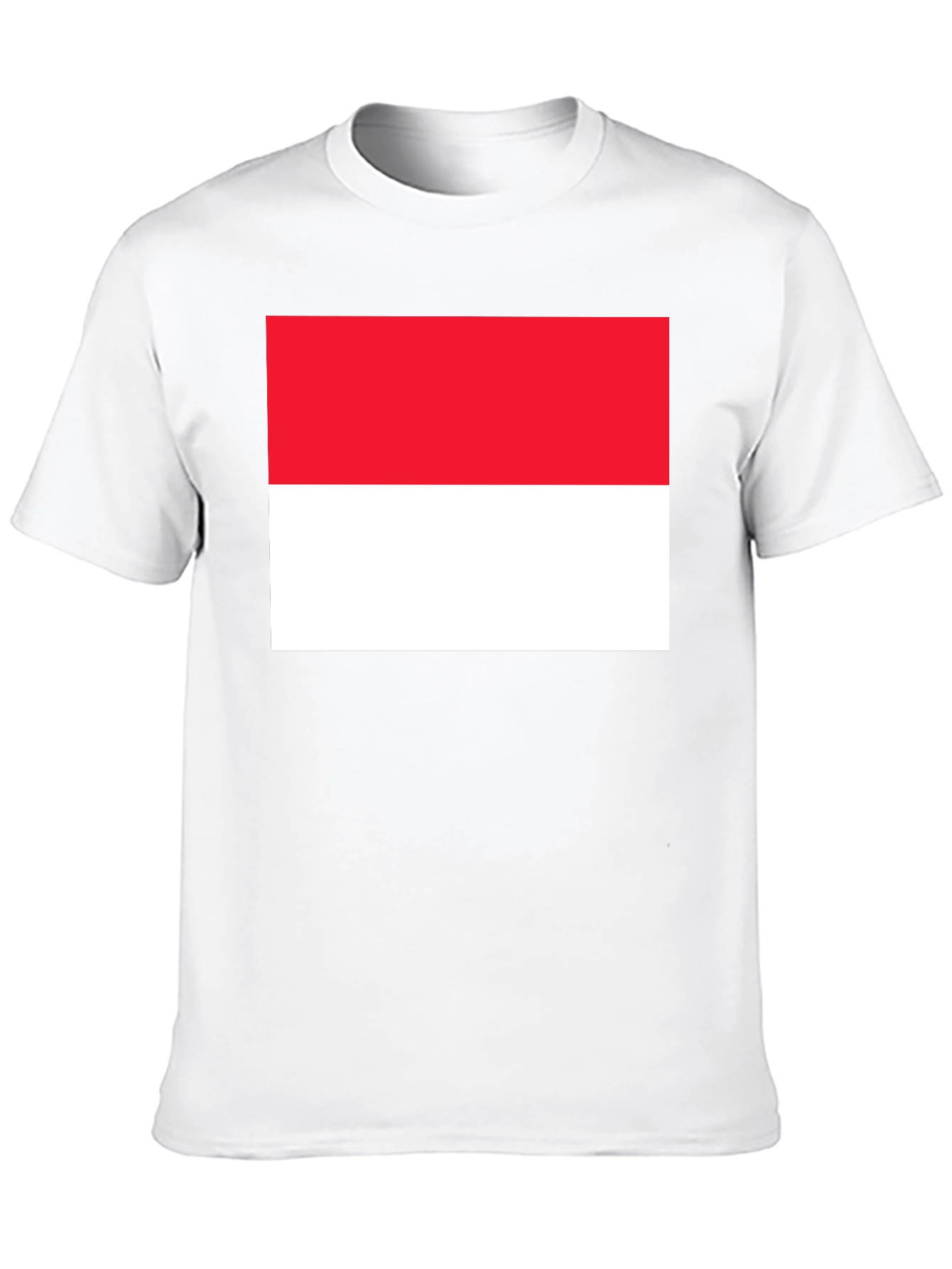 Indonesia Flag Graphic Tee - Black Cotton Blend T-Shirt