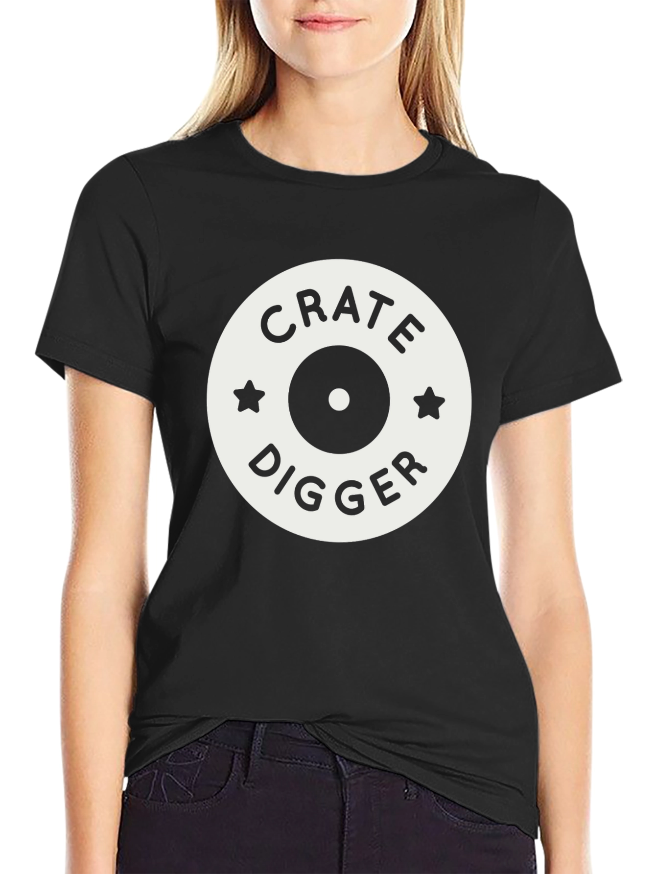Crate Digger Black T-Shirt
