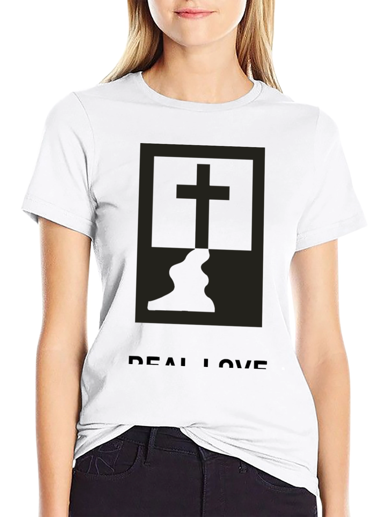 Real Love Graphic Tee - Classic Black