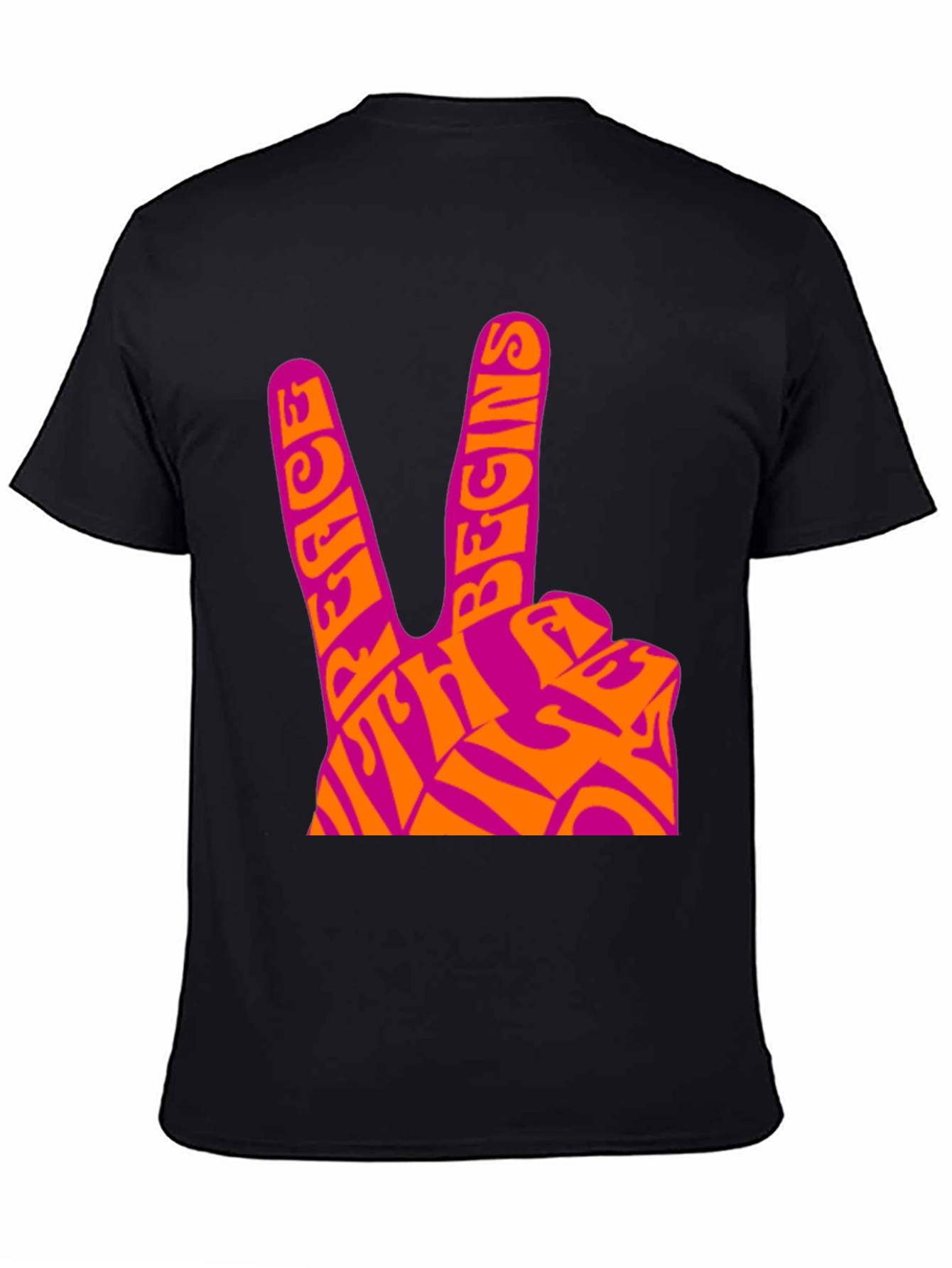 Peace Begins With Me T-Shirt - Retro Design