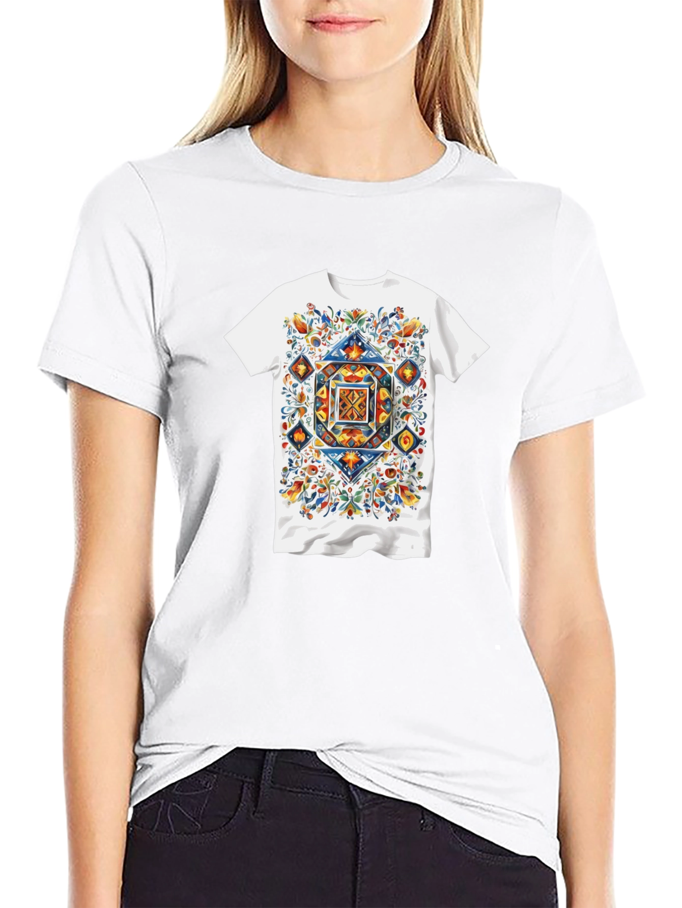 Floral Geometric T-Shirt