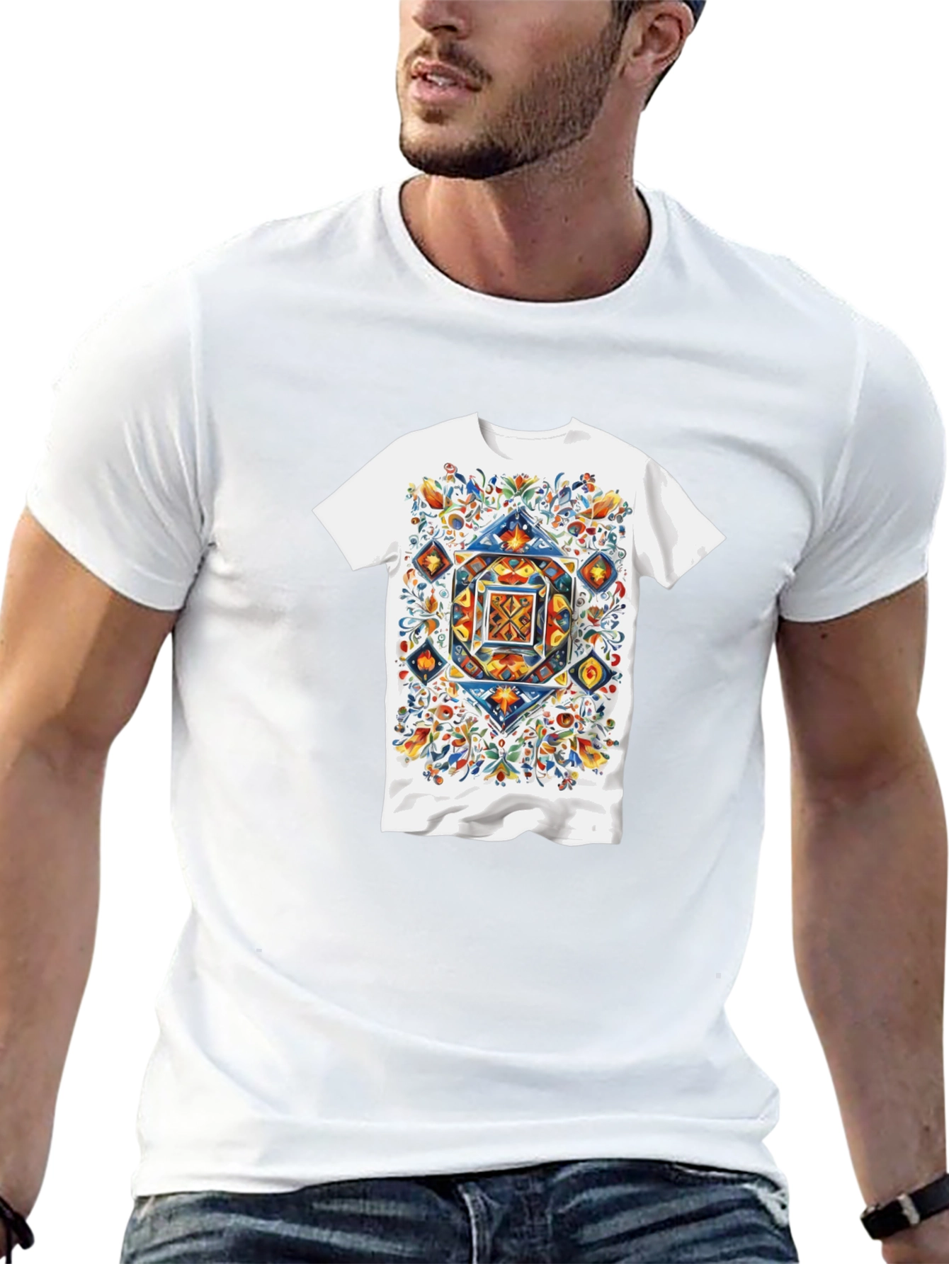 Floral Geometric T-Shirt