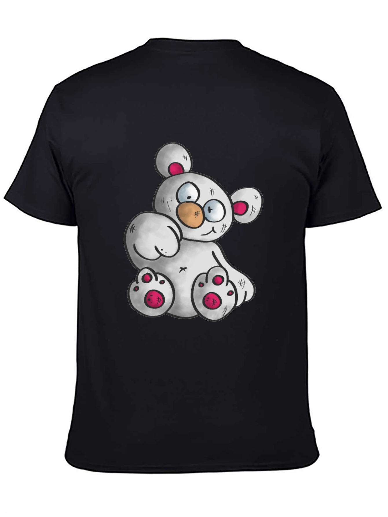 Cartoon Teddy Bear Graphic T-Shirt