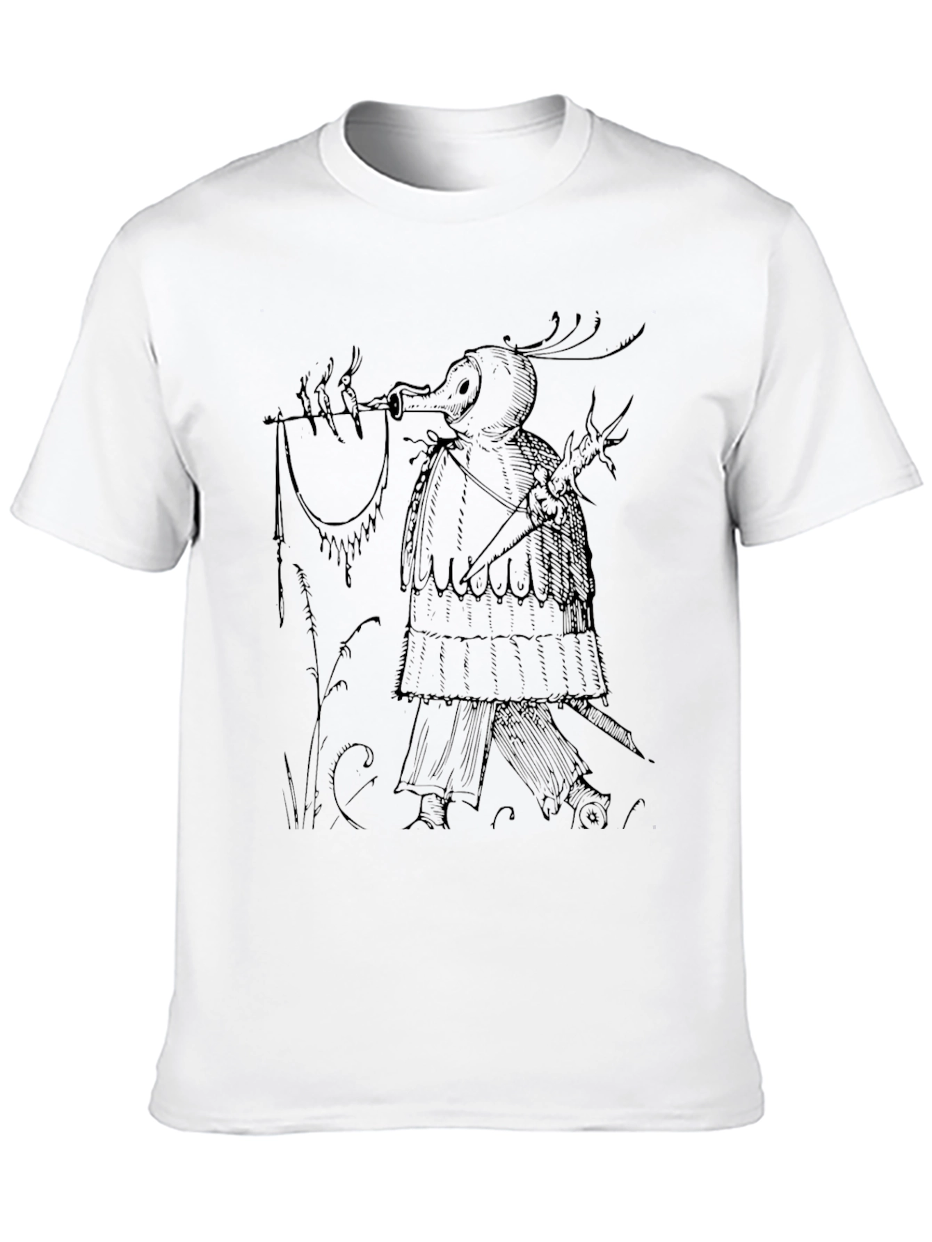 Plague Doctor Tee - Unique Graphic Print T-Shirt
