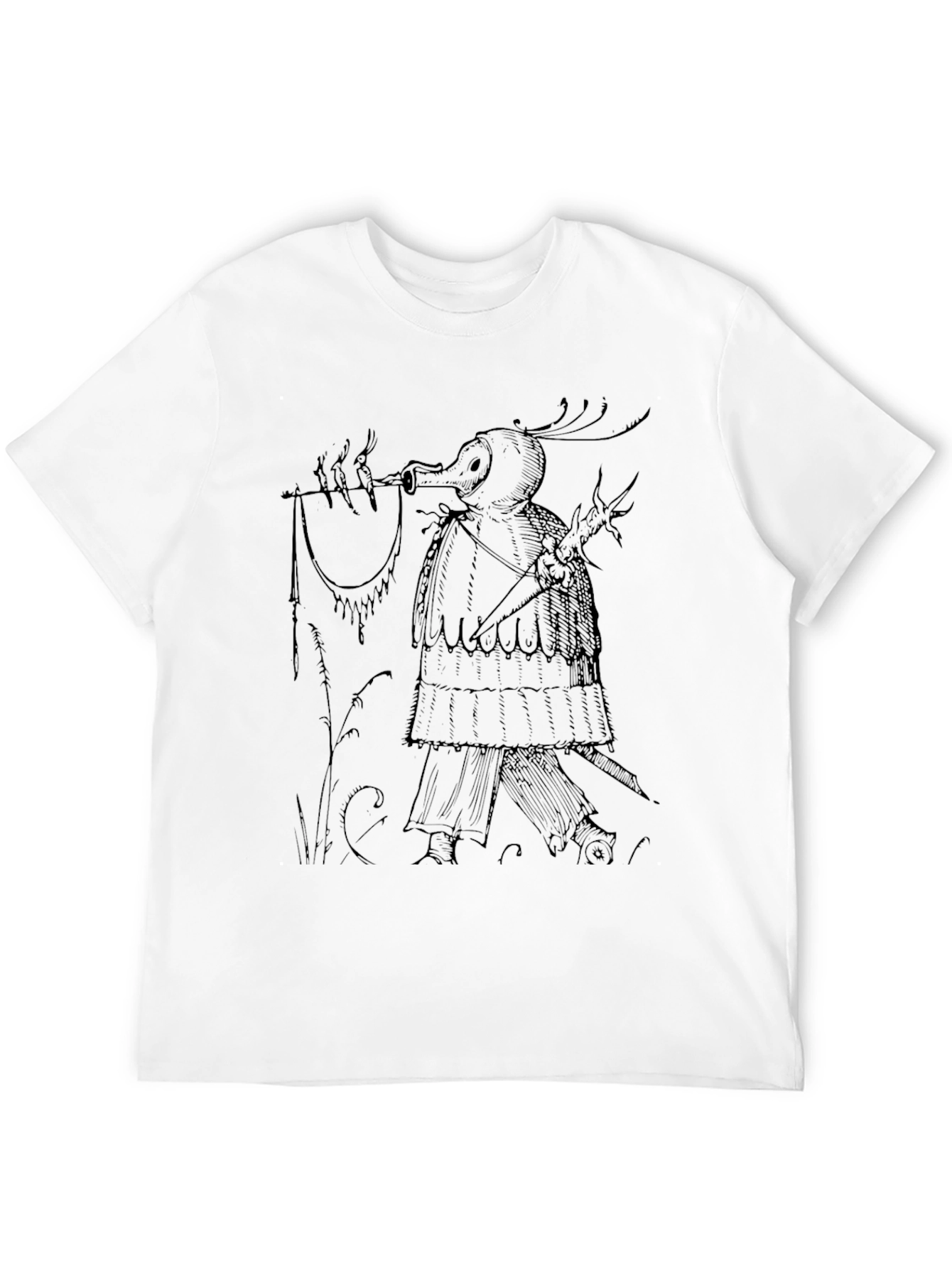 Plague Doctor Tee - Unique Graphic Print T-Shirt
