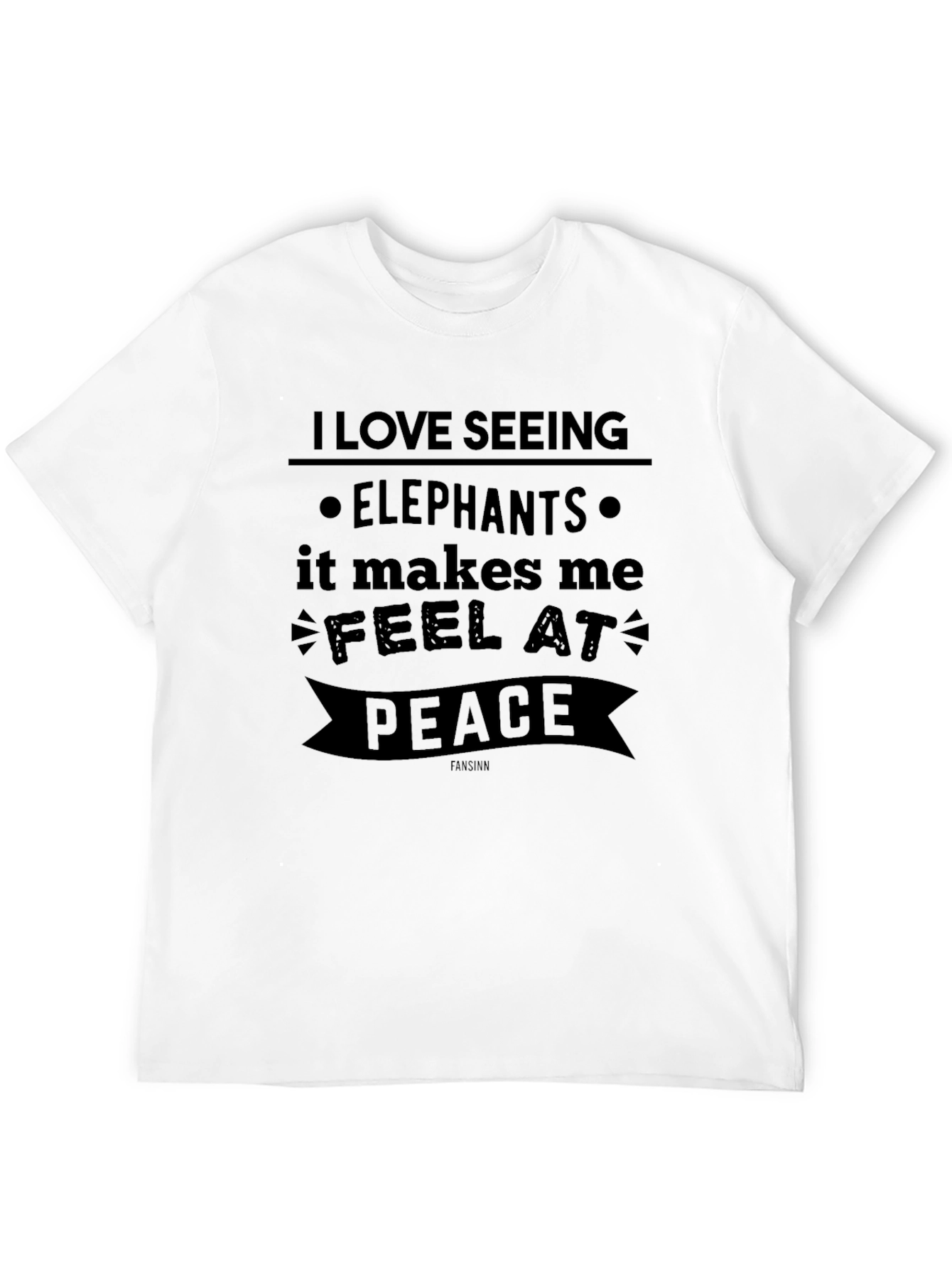 Elephant Lover Graphic T-Shirt - Feel at Peace