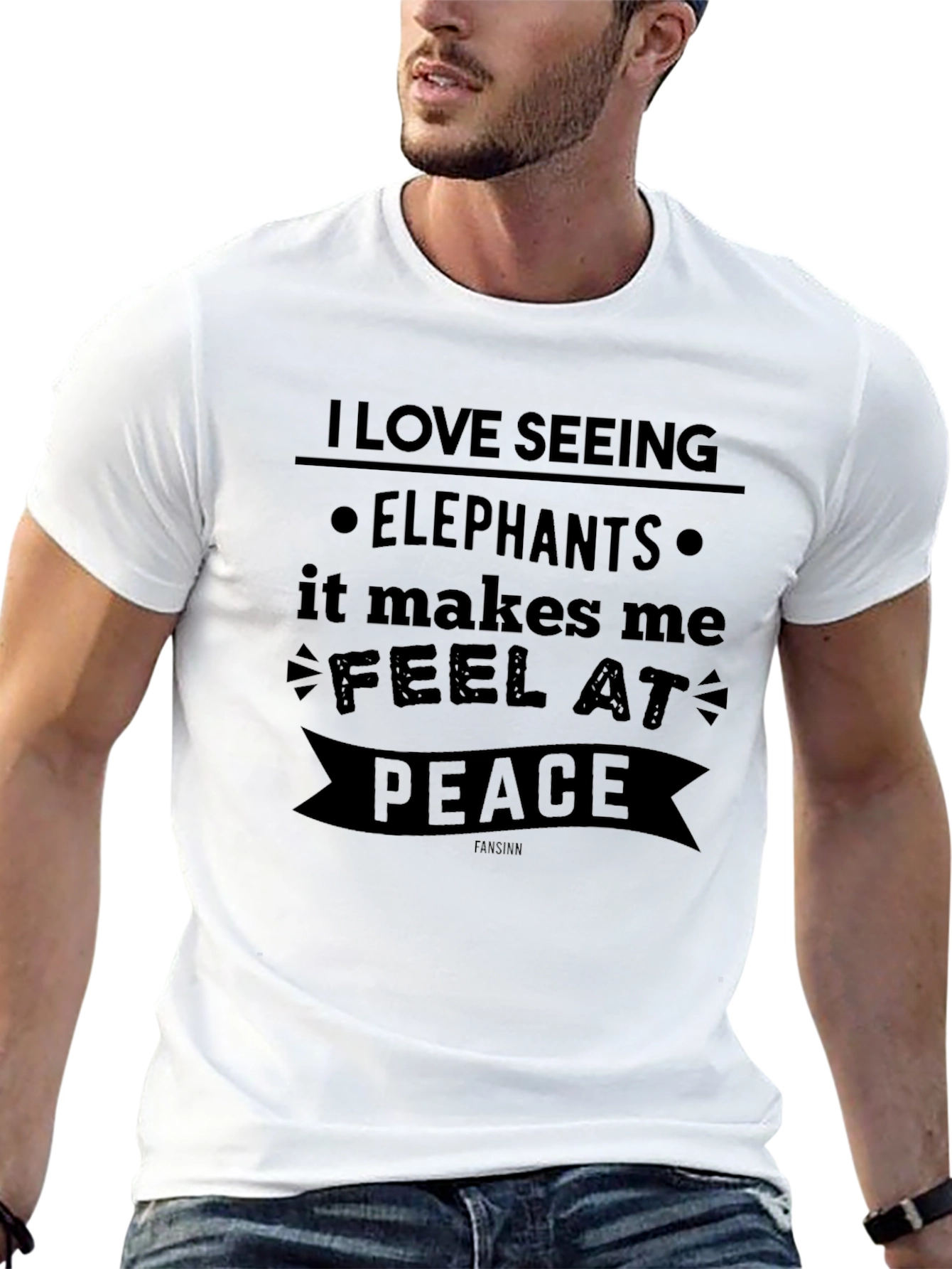 Elephant Lover Graphic T-Shirt - Feel at Peace