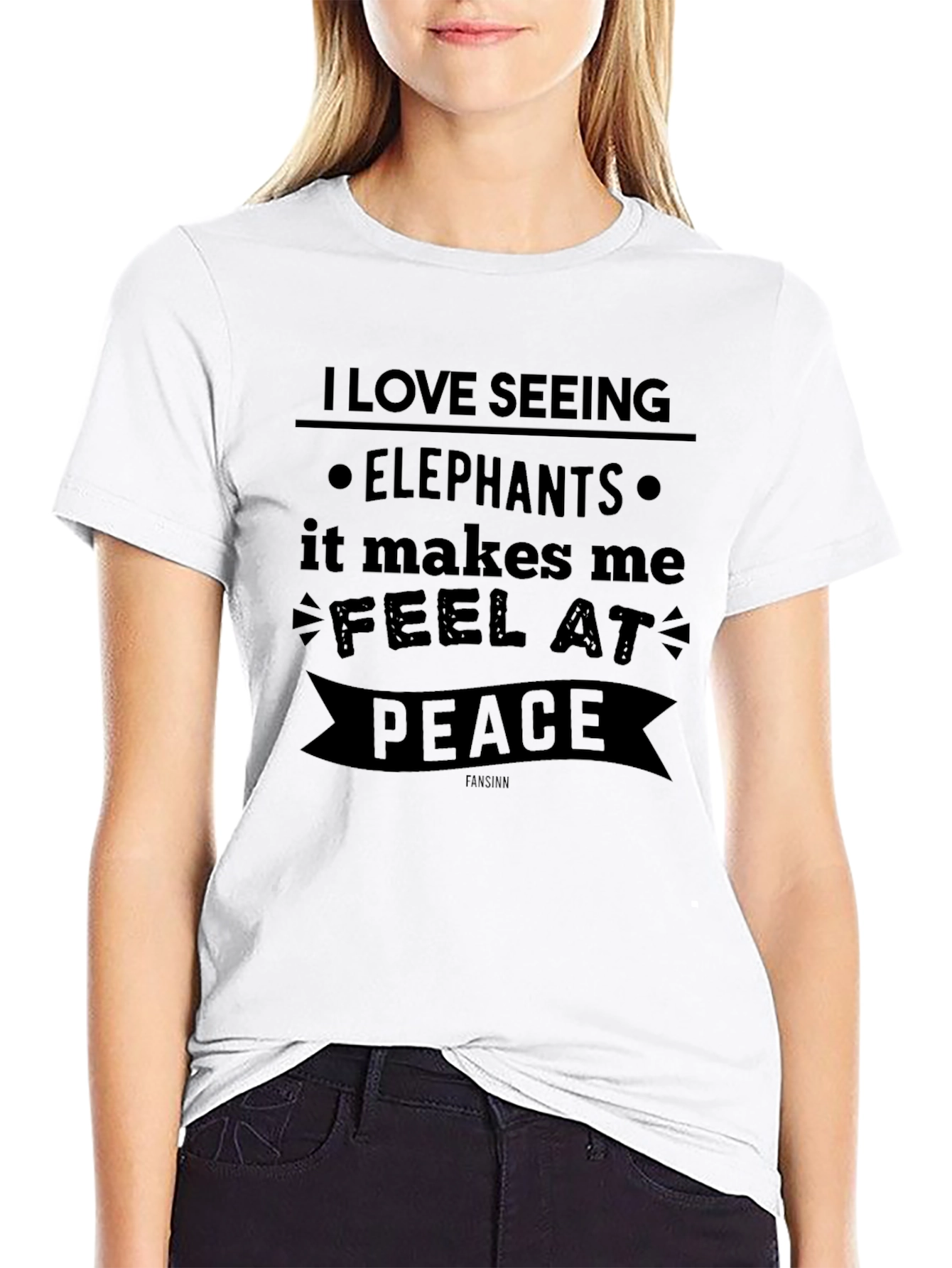 Elephant Lover Graphic T-Shirt - Feel at Peace