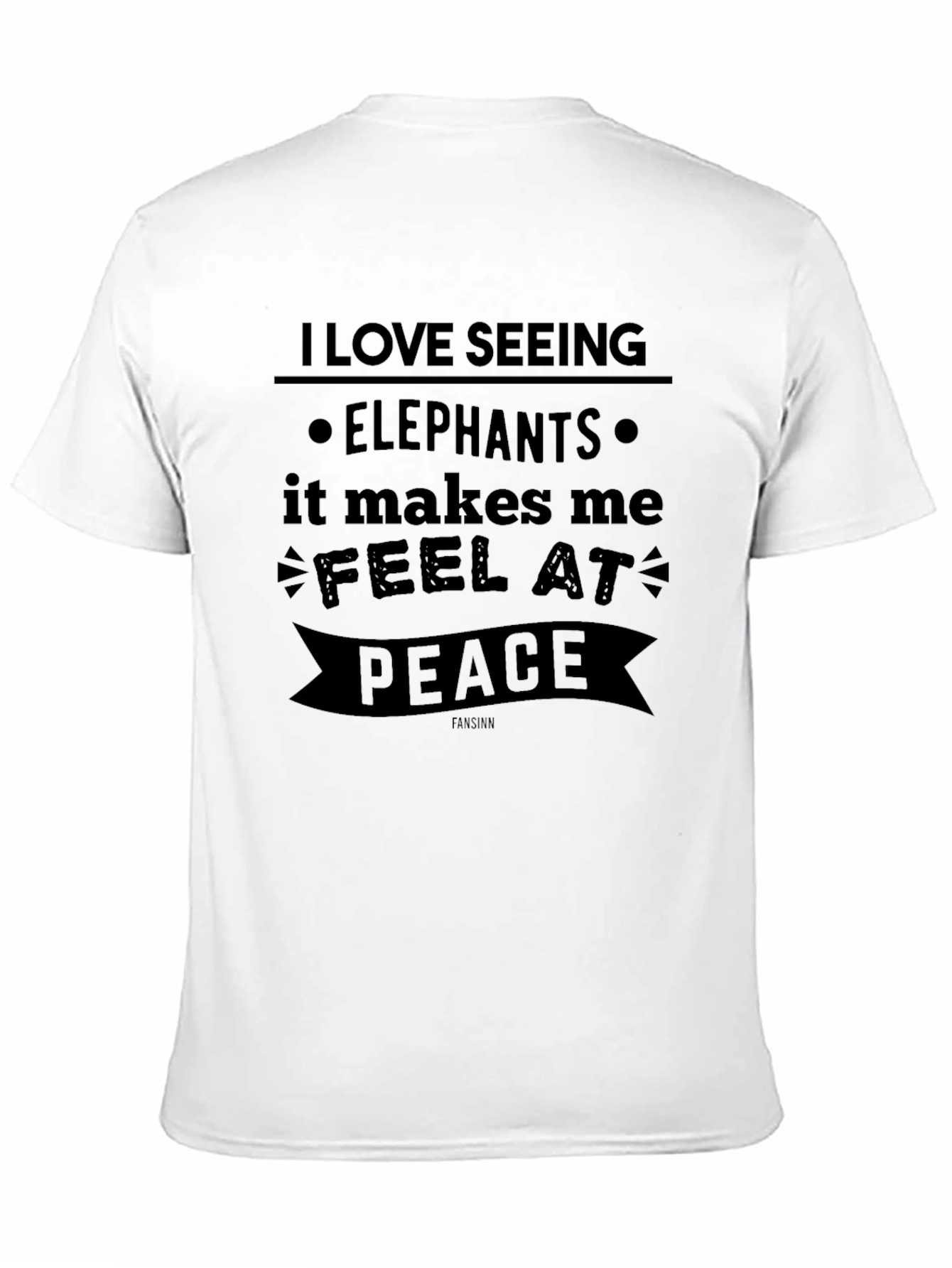 Elephant Lover Graphic T-Shirt - Feel at Peace