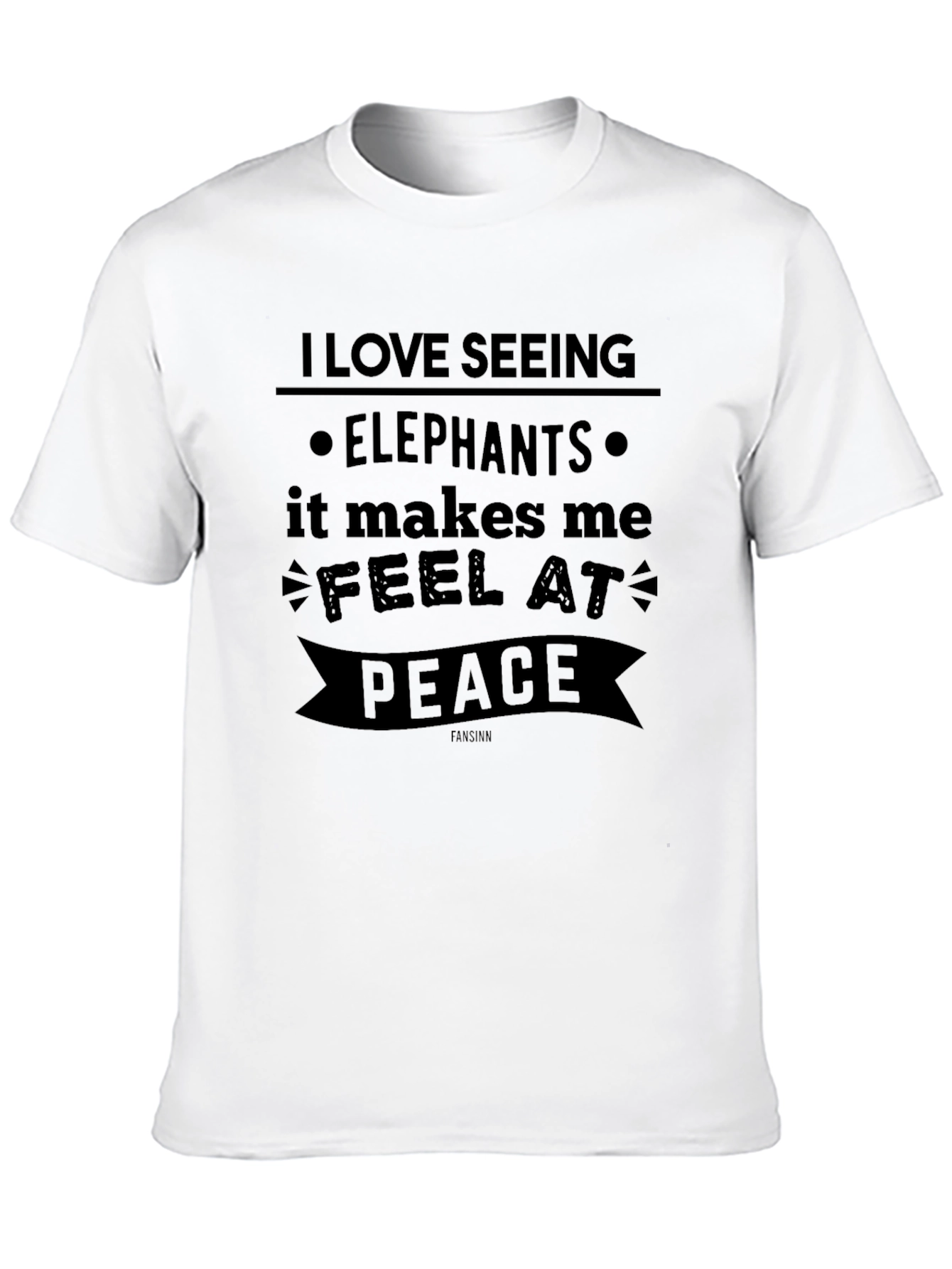 Elephant Lover Graphic T-Shirt - Feel at Peace
