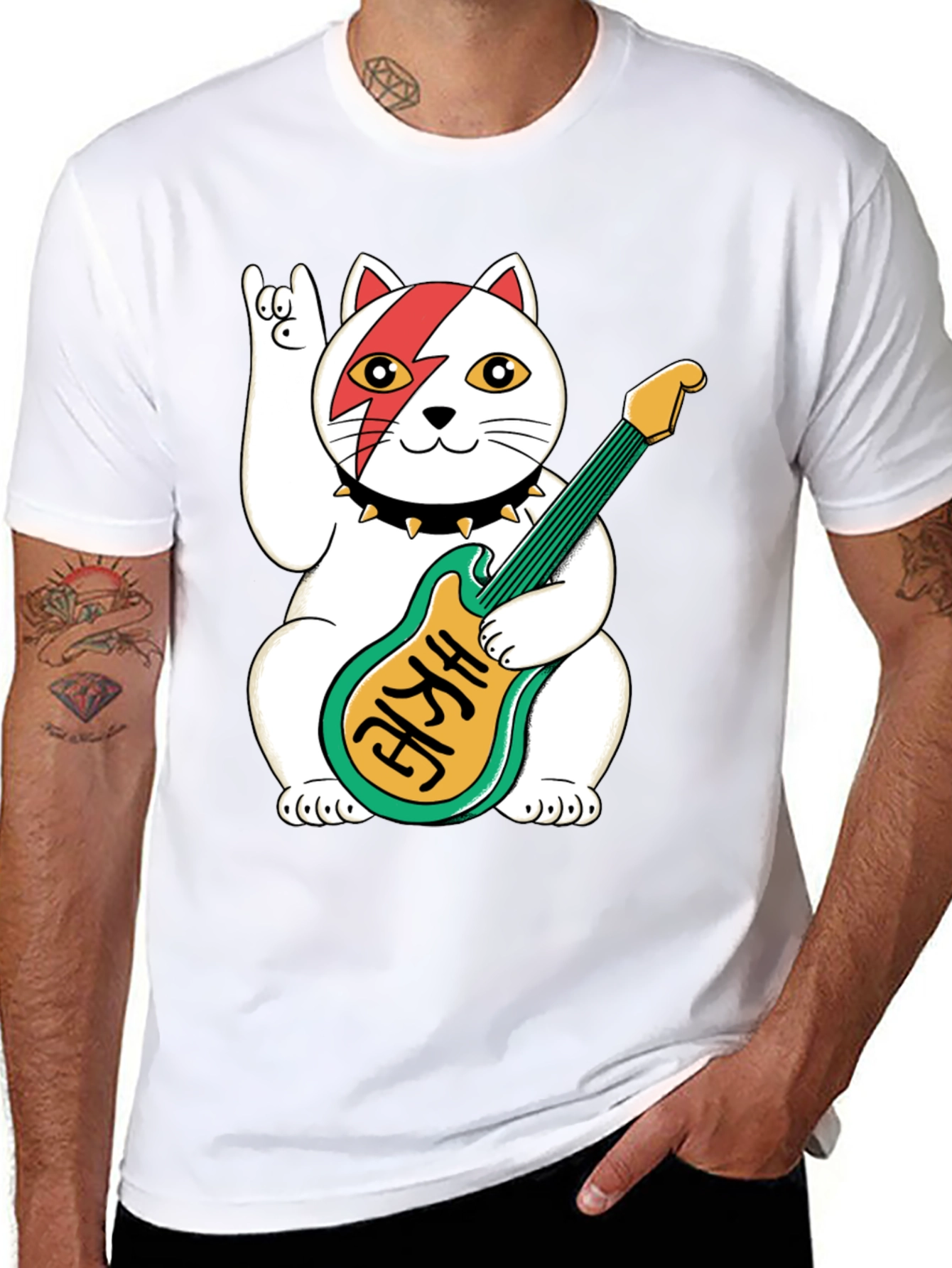 Rockstar Lucky Cat T-Shirt