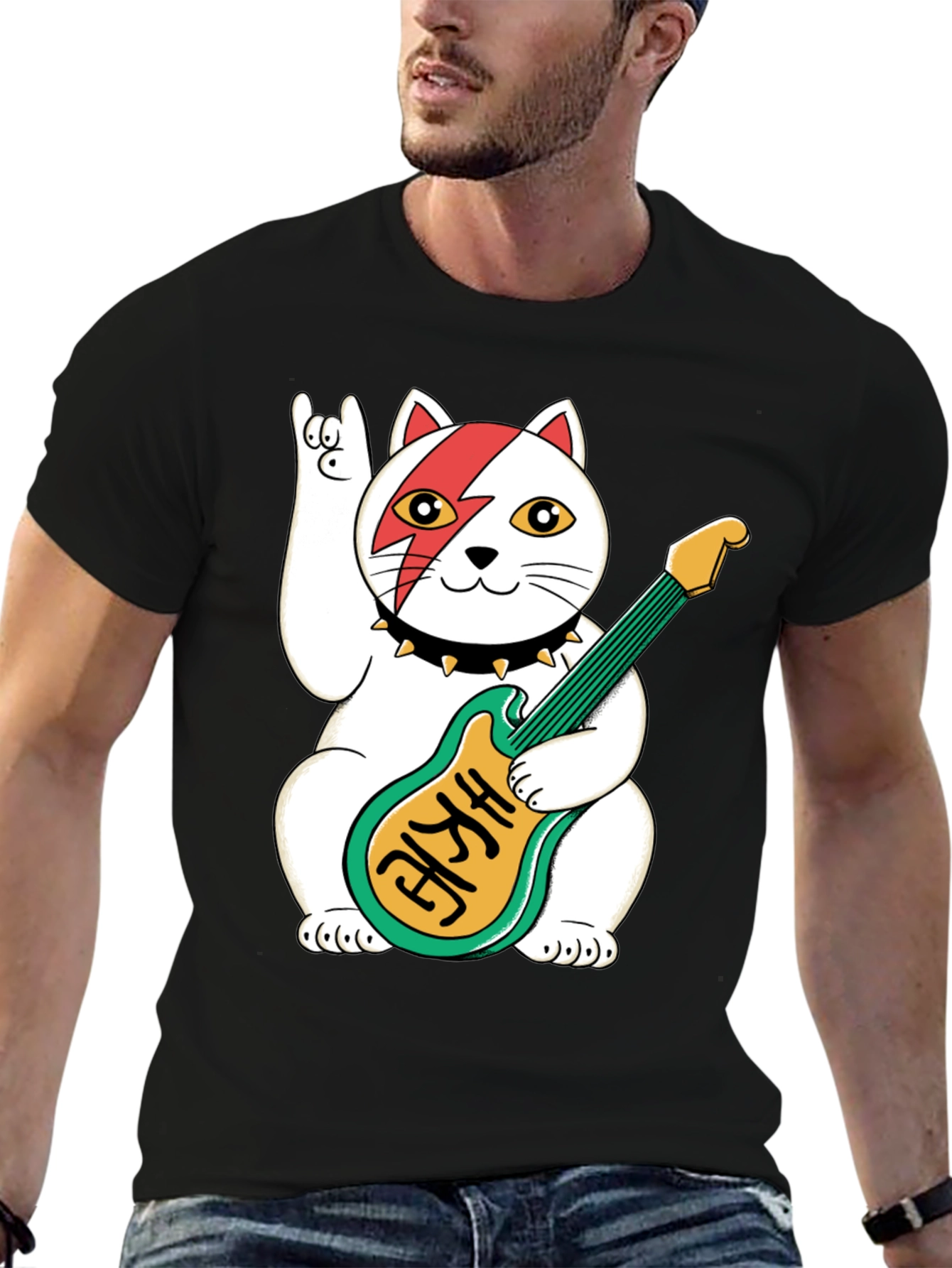 Rockstar Lucky Cat T-Shirt