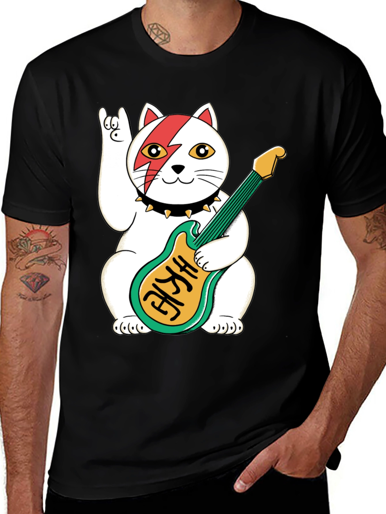 Rockstar Lucky Cat T-Shirt