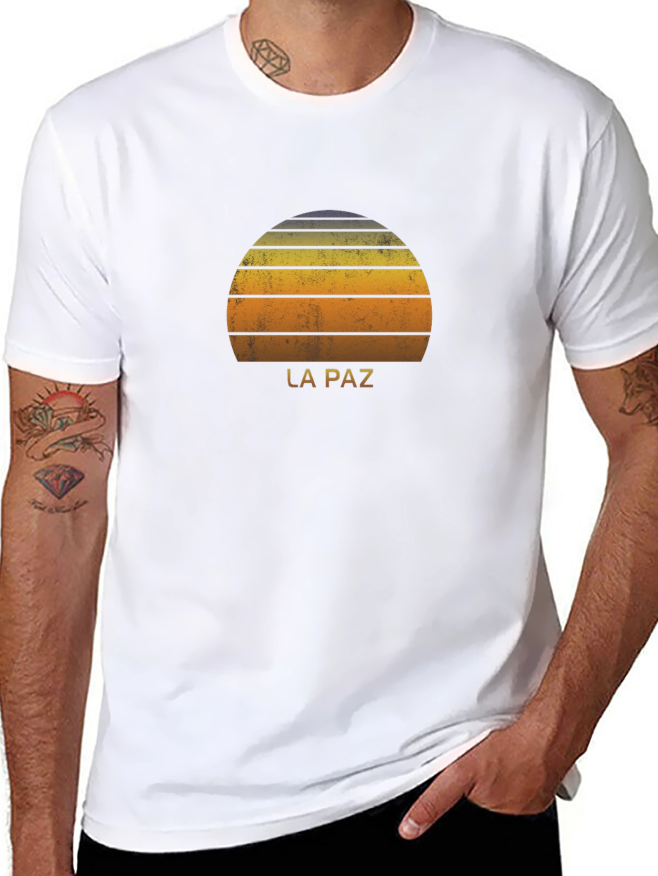Retro La Paz Sunset T-Shirt