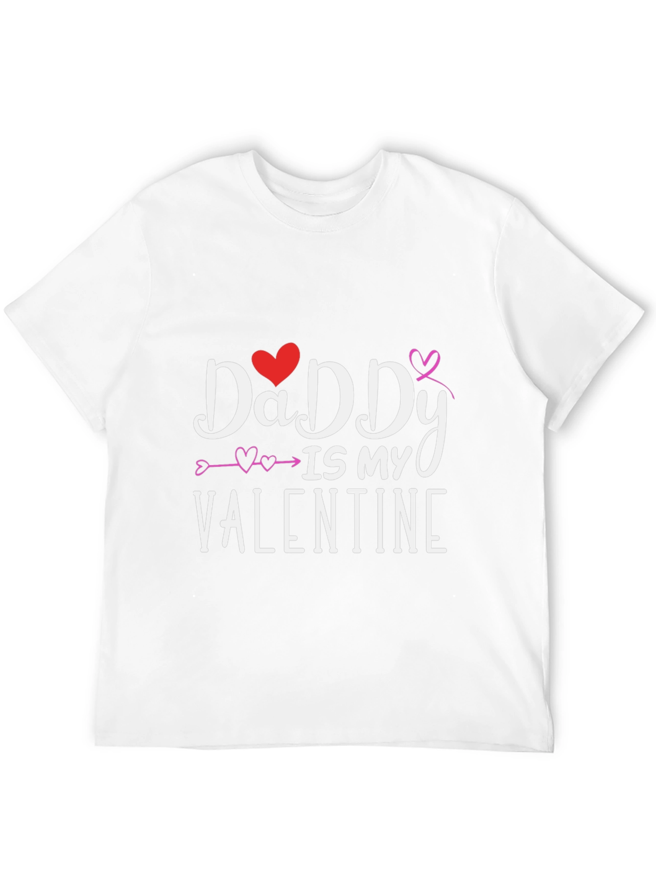 Daddy is My Valentine T-Shirt - Black