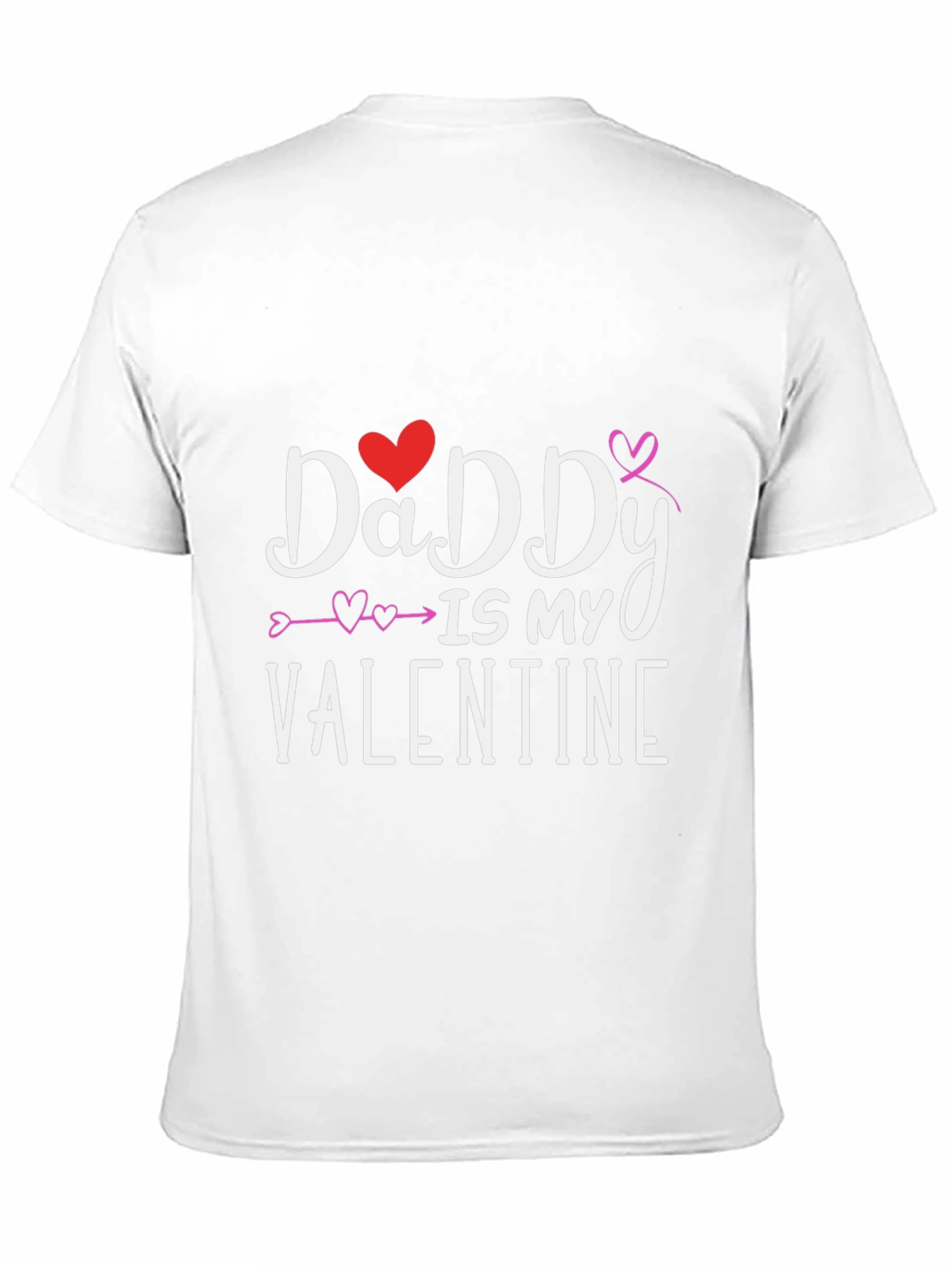 Daddy is My Valentine T-Shirt - Black