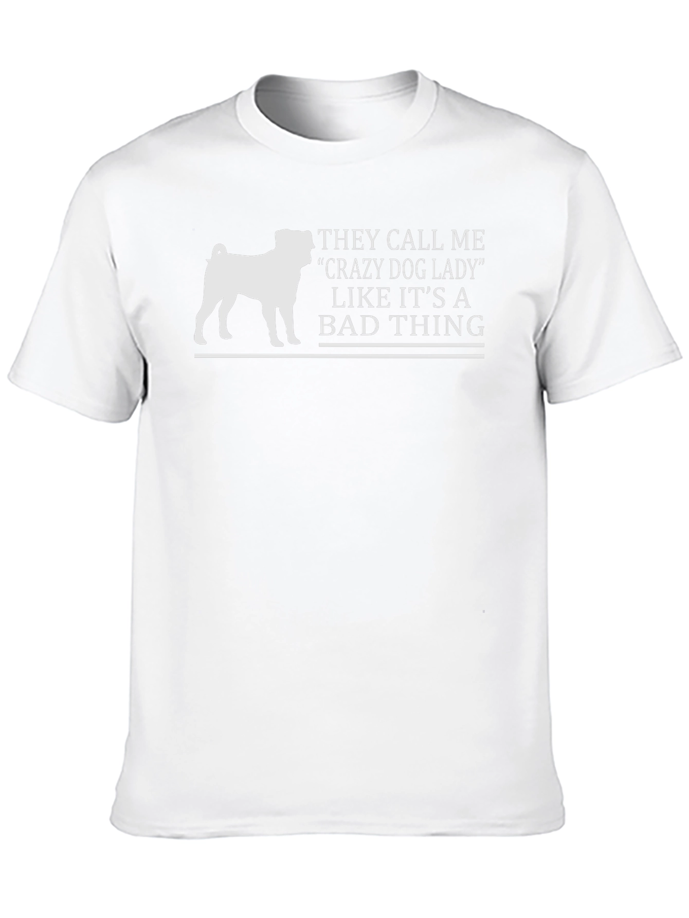 Crazy Dog Lady T-Shirt - Black Tee