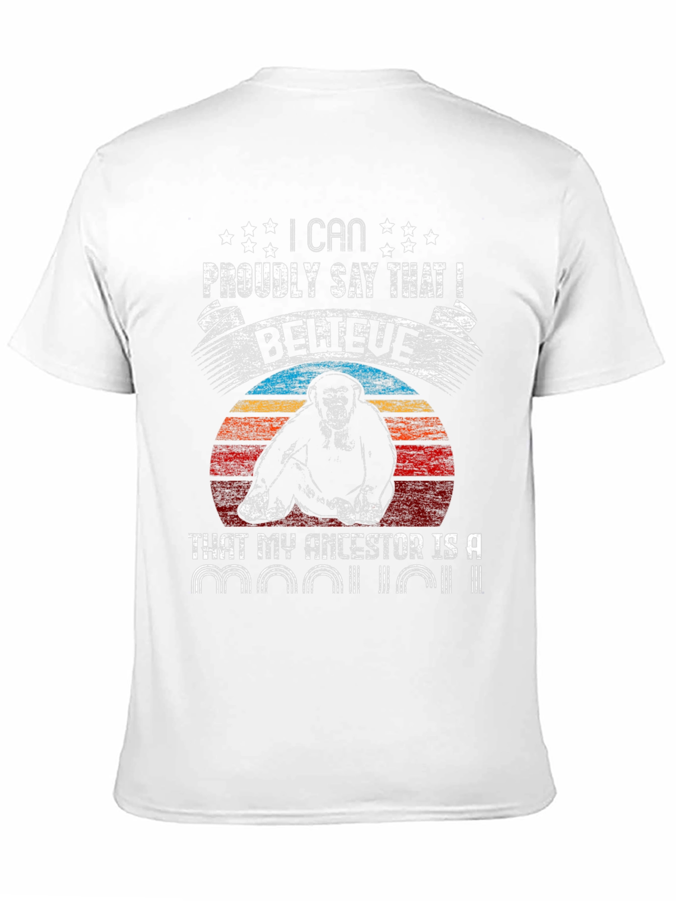 Primate Ancestor T-Shirt - Humorous Ape Design