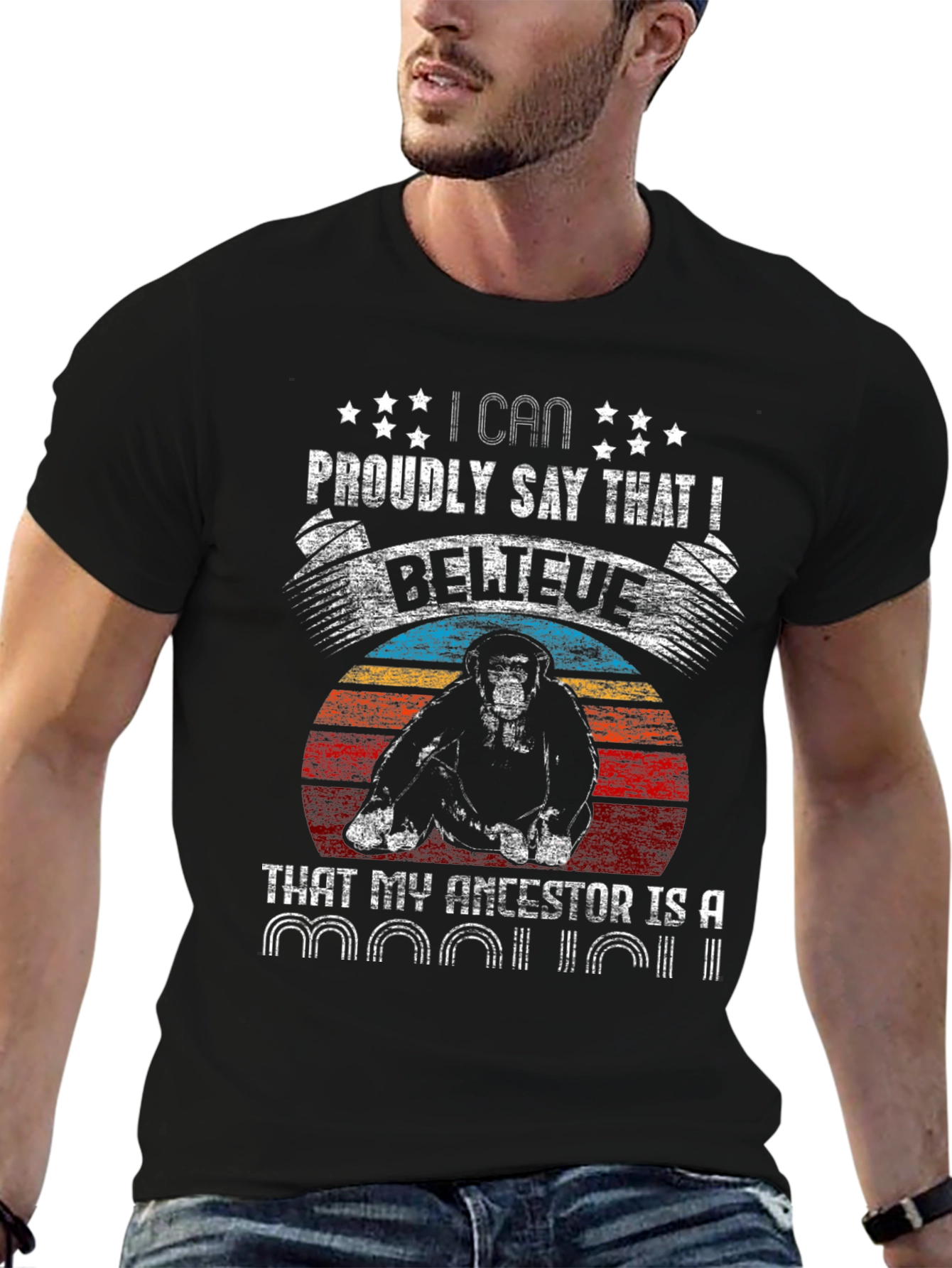 Primate Ancestor T-Shirt - Humorous Ape Design