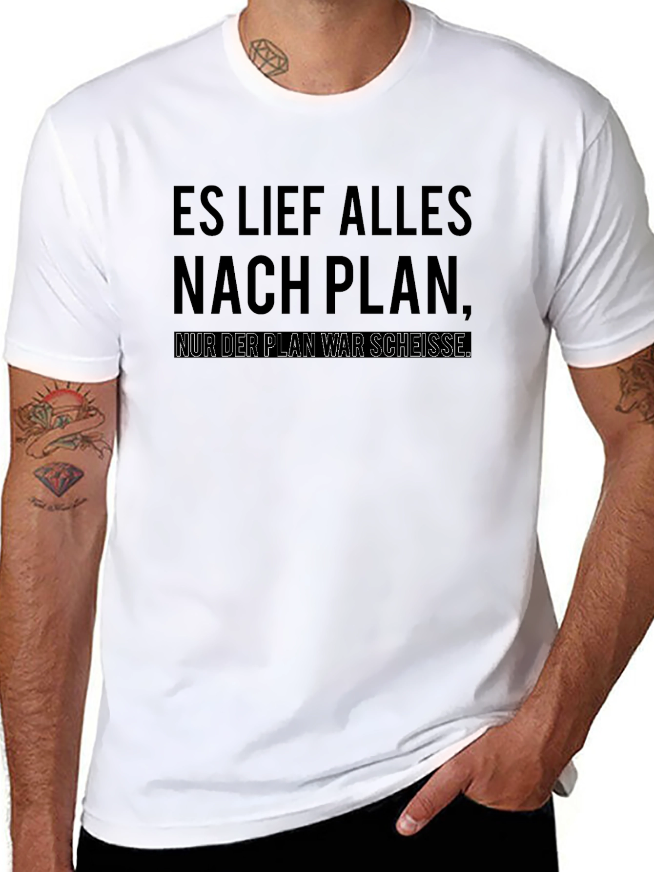 Es Lief Alles Nach Plan Funny T-Shirt