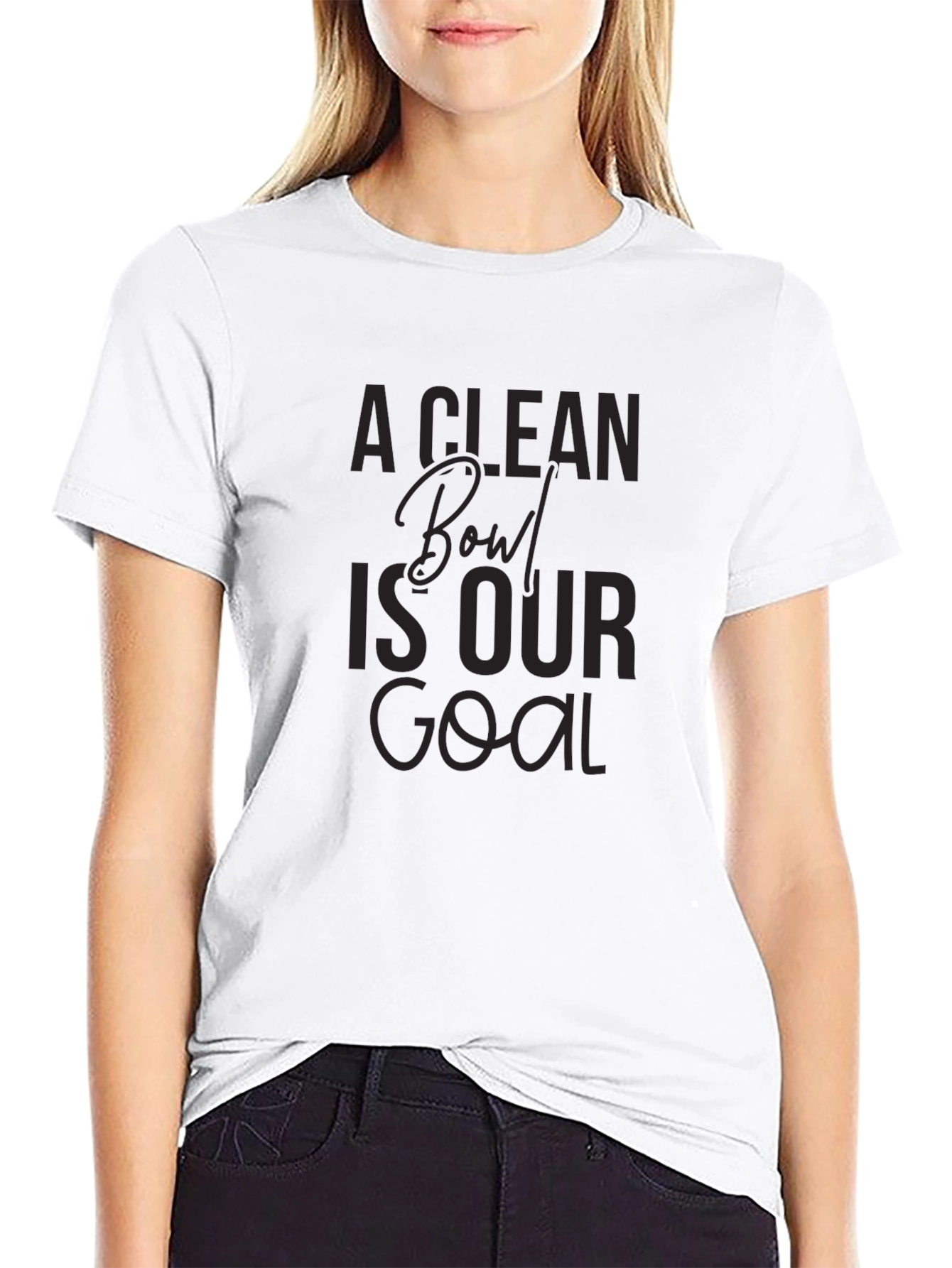 Clean Bowl is Our Goal Black T-Shirt