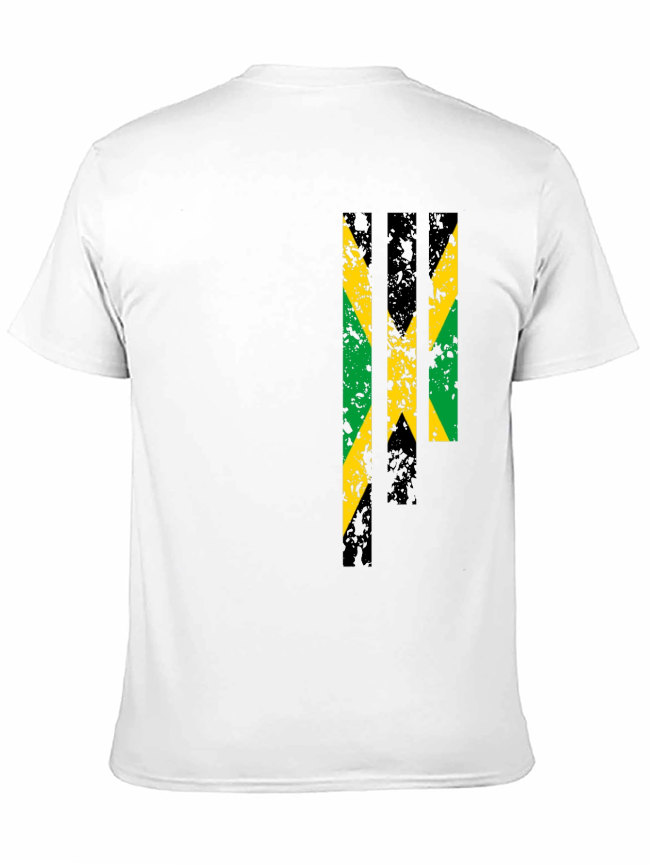 Jamaica Flag Graphic Print Black T-Shirt