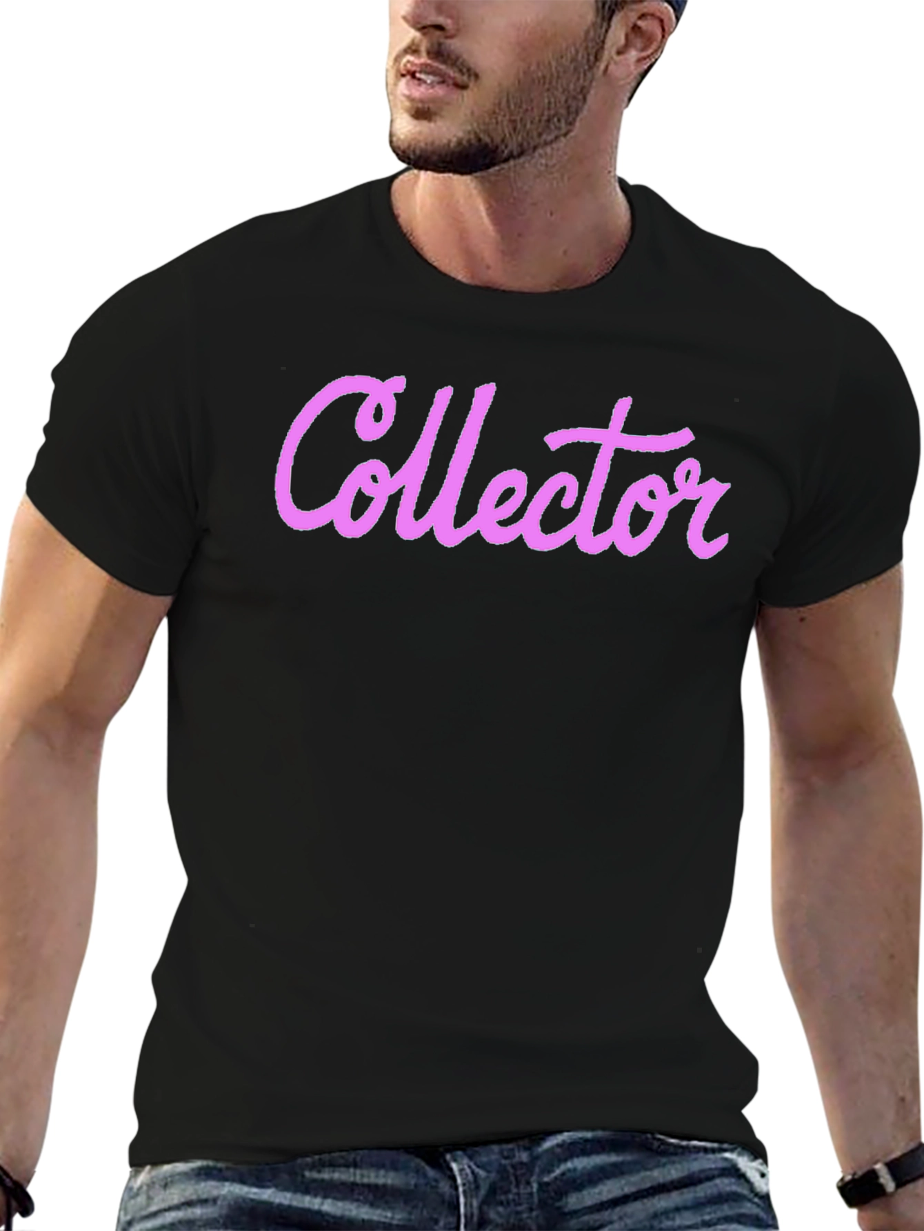 Collector Graphic Tee - Stylish Black T-Shirt