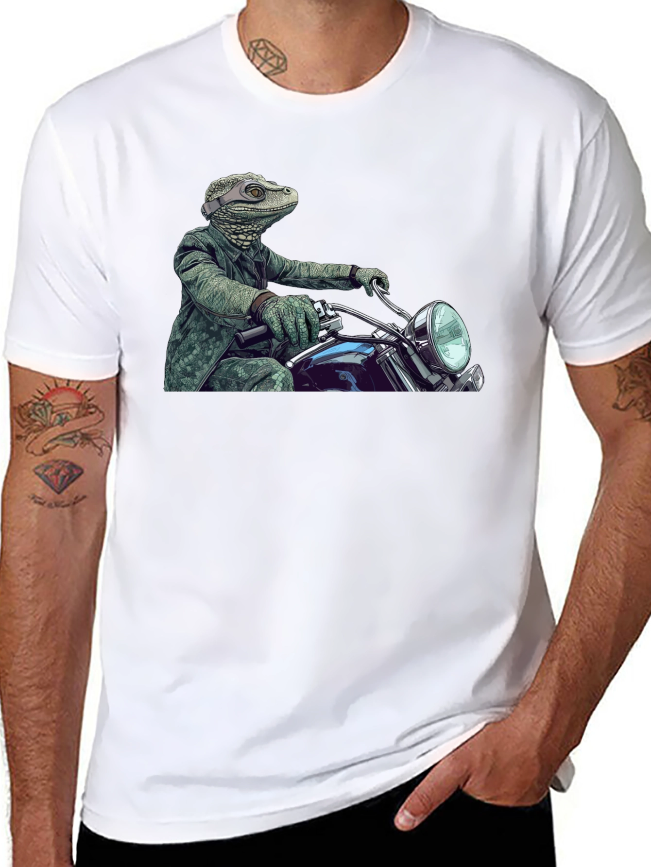 Lizard Rider T-Shirt - Cool Graphic Tee