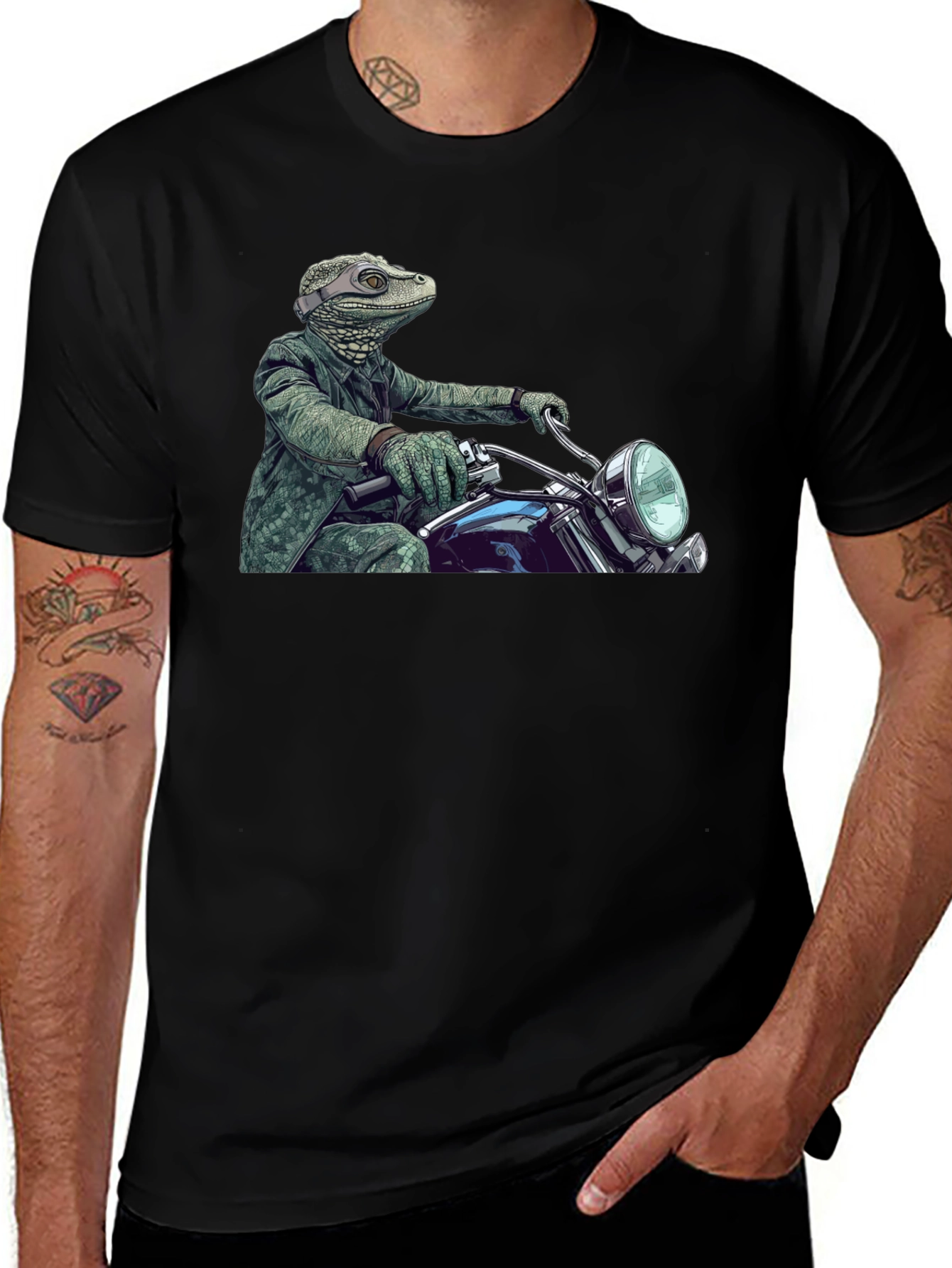 Lizard Rider T-Shirt - Cool Graphic Tee