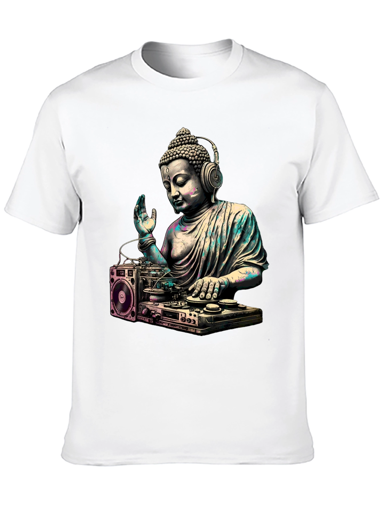 DJ Buddha Graphic Tee - Spiritual Music Lover