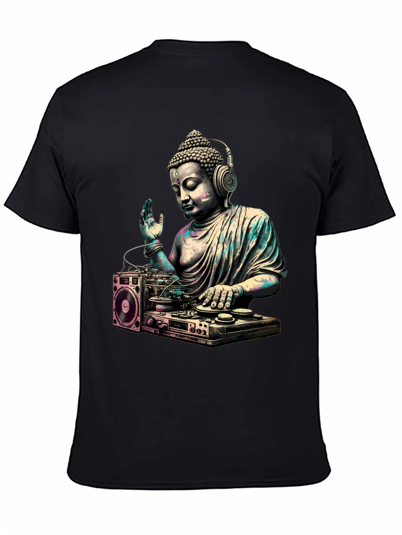 DJ Buddha Graphic Tee - Spiritual Music Lover