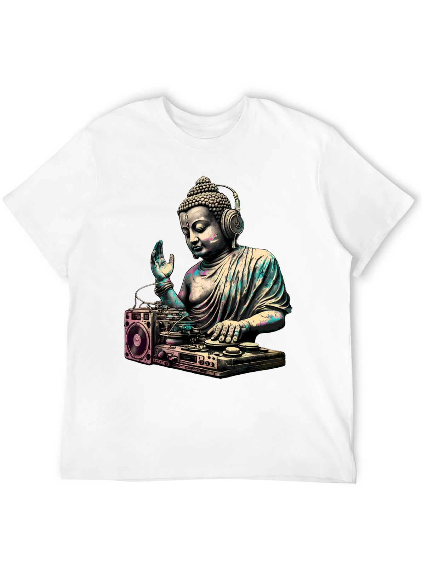 DJ Buddha Graphic Tee - Spiritual Music Lover