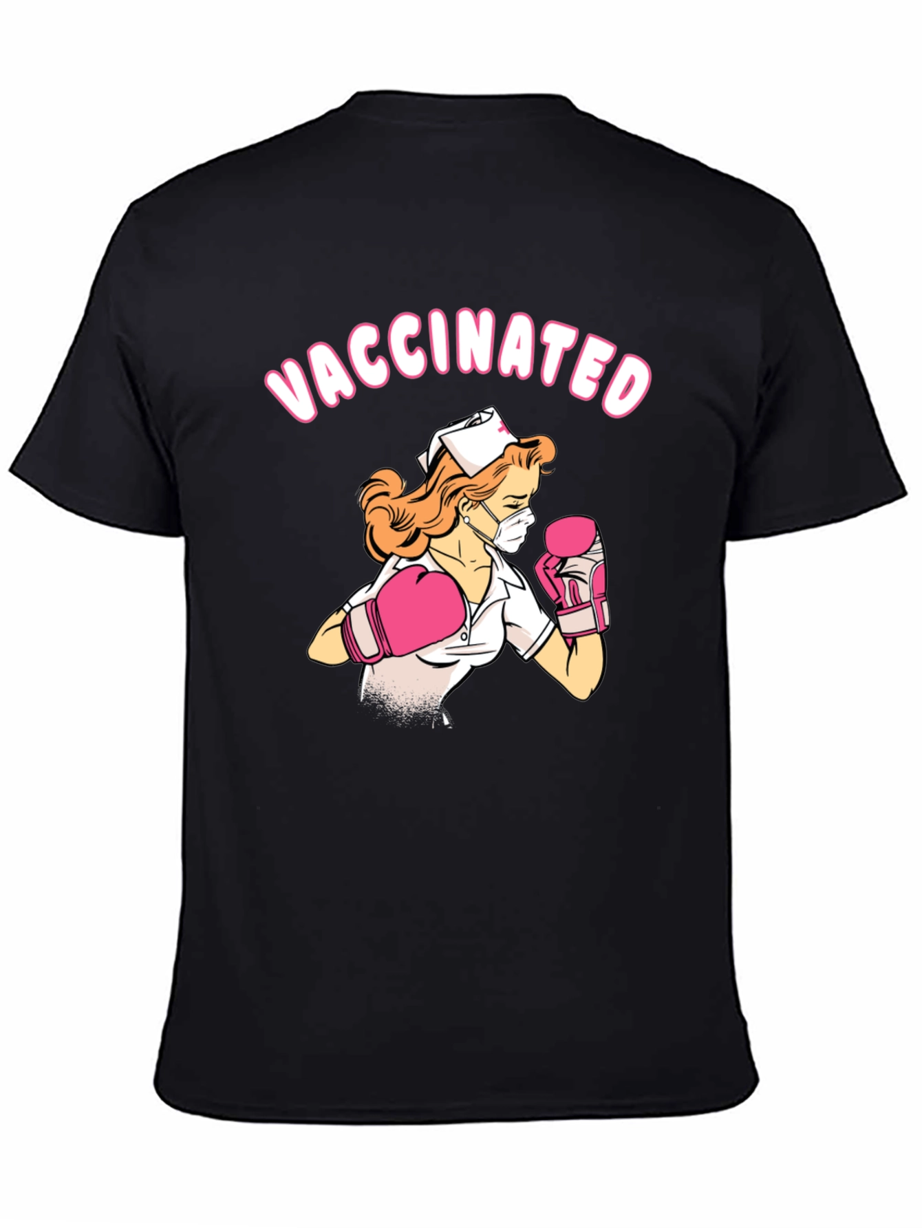 Vaccinated Nurse Boxing T-Shirt