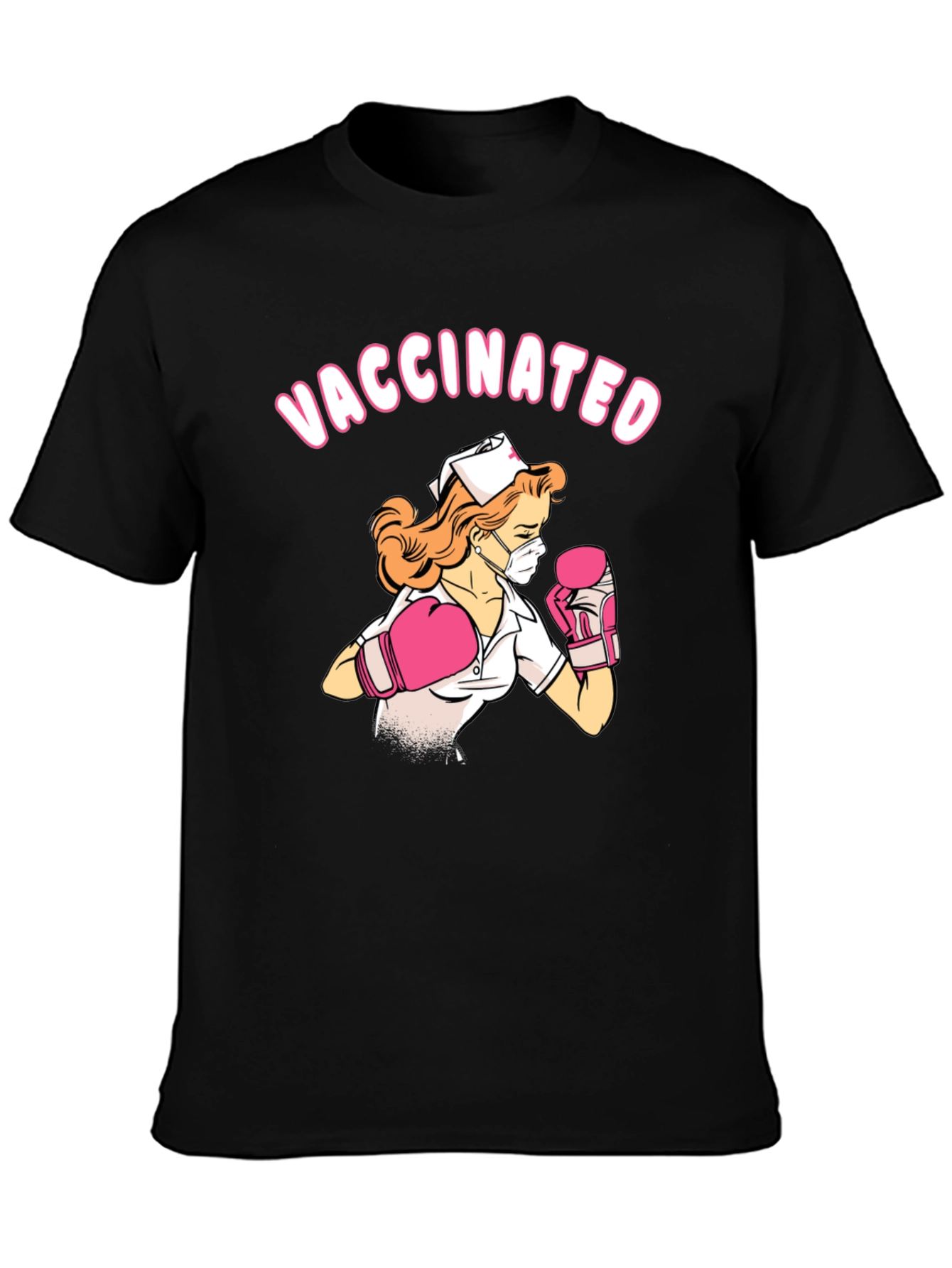 Vaccinated Nurse Boxing T-Shirt