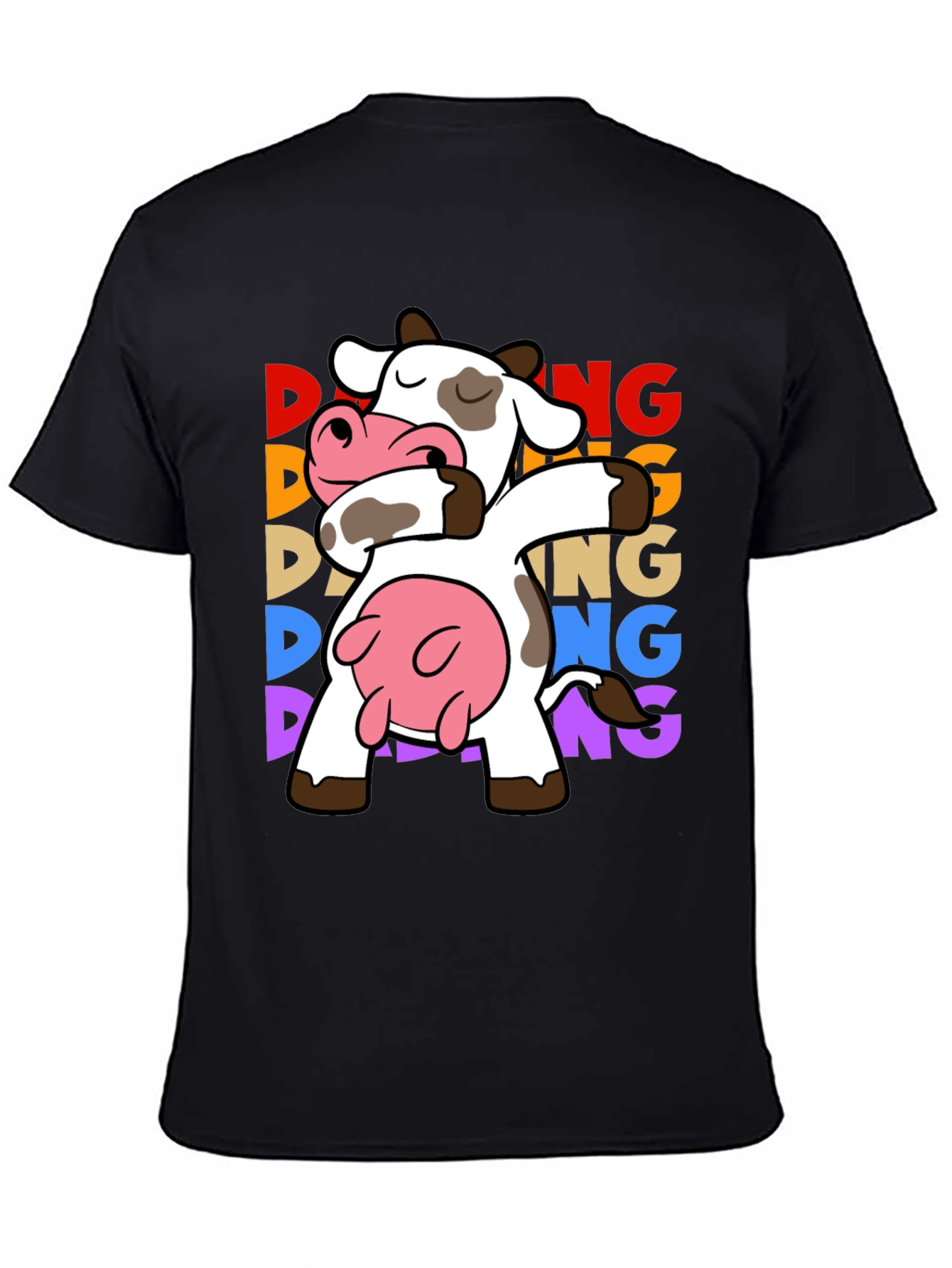 Dabbing Cow Graphic Tee - Funny Animal T-Shirt