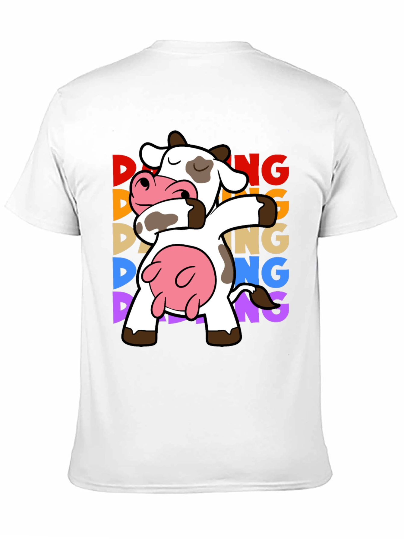 Dabbing Cow Graphic Tee - Funny Animal T-Shirt