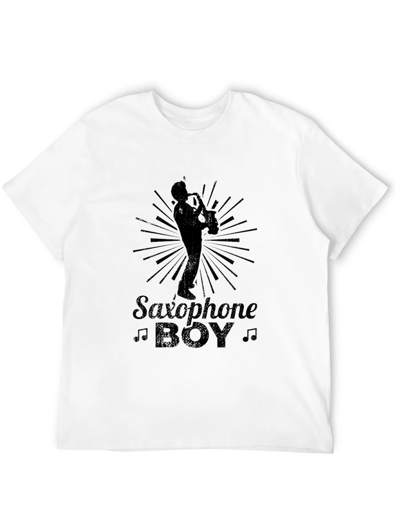 Saxophone Boy Graphic Tee - Cool Musician T-Shirt