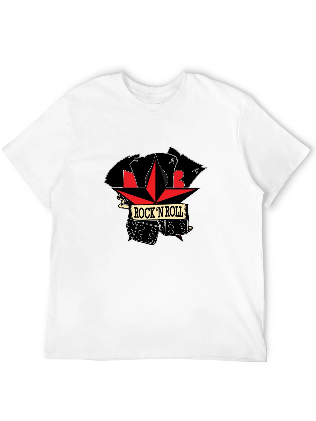 Rock N Roll Dice Graphic T-Shirt