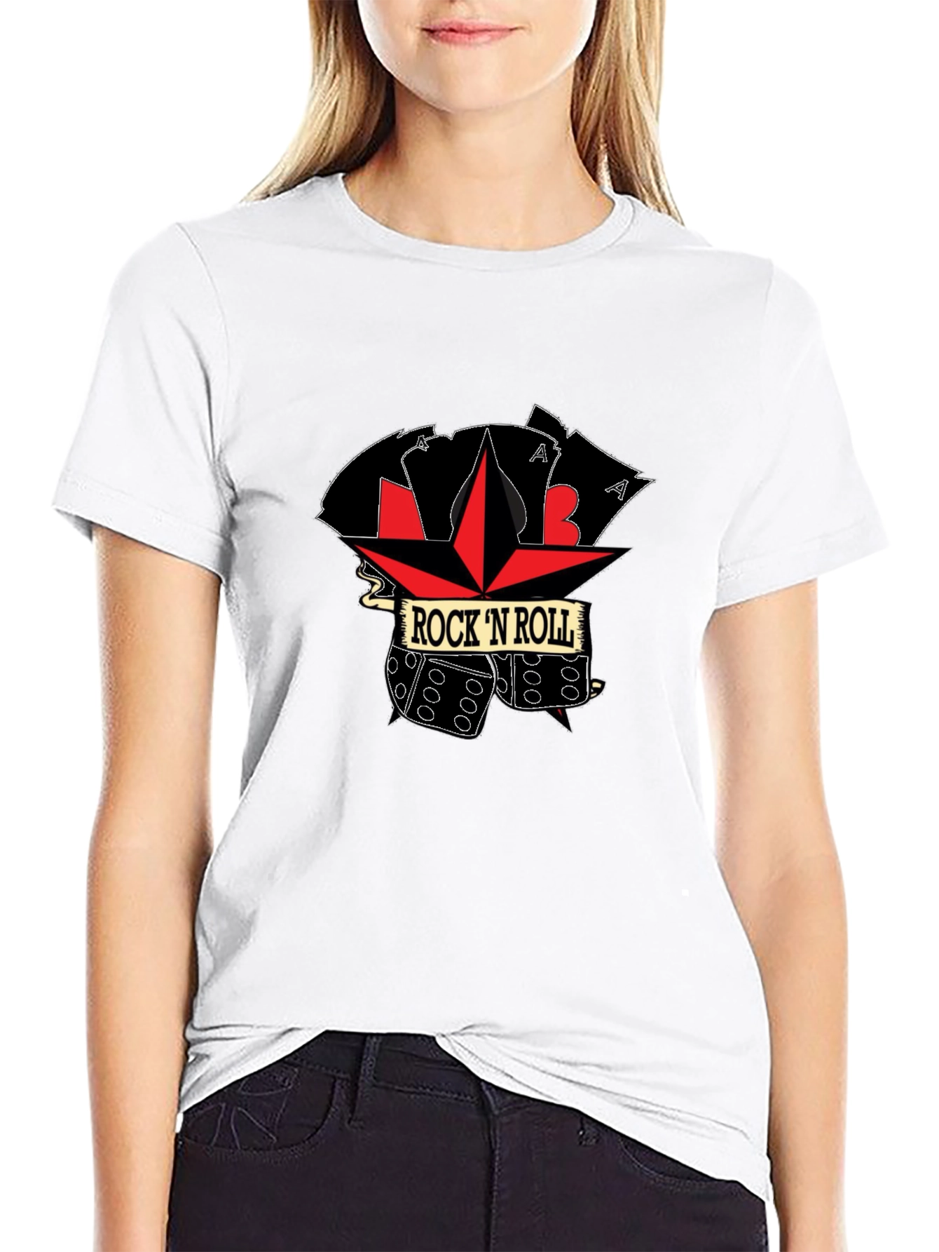 Rock N Roll Dice Graphic T-Shirt