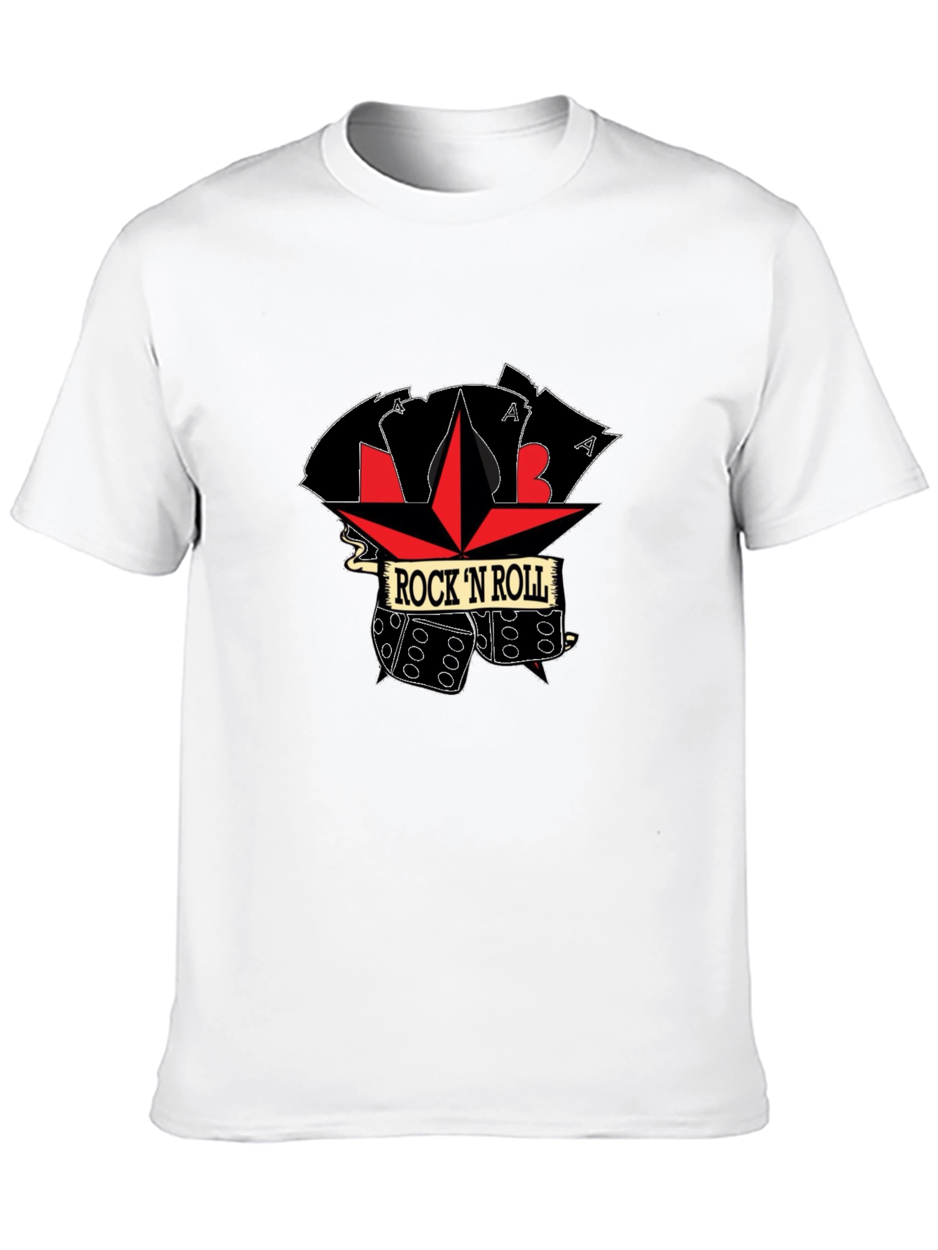 Rock N Roll Dice Graphic T-Shirt