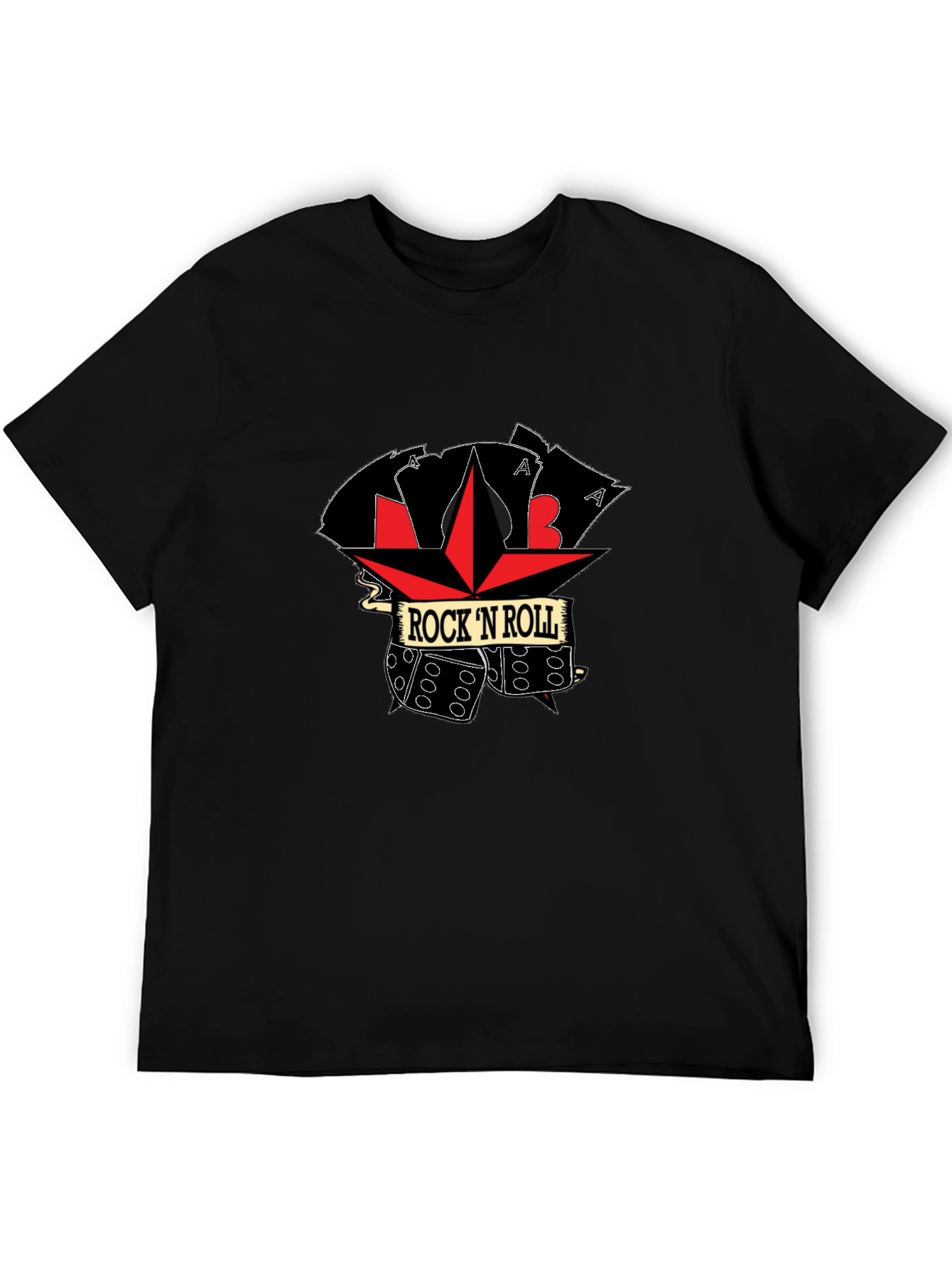 Rock N Roll Dice Graphic T-Shirt
