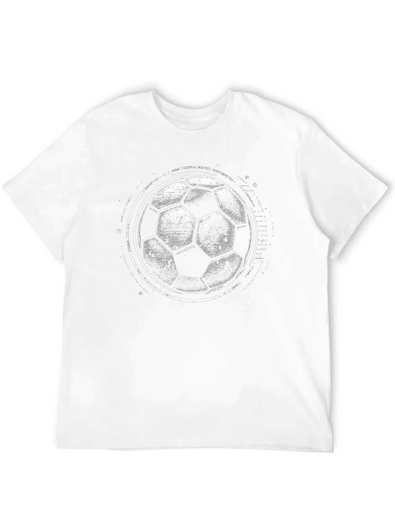Soccer Ball Graphic Tee - Black Casual Shirt