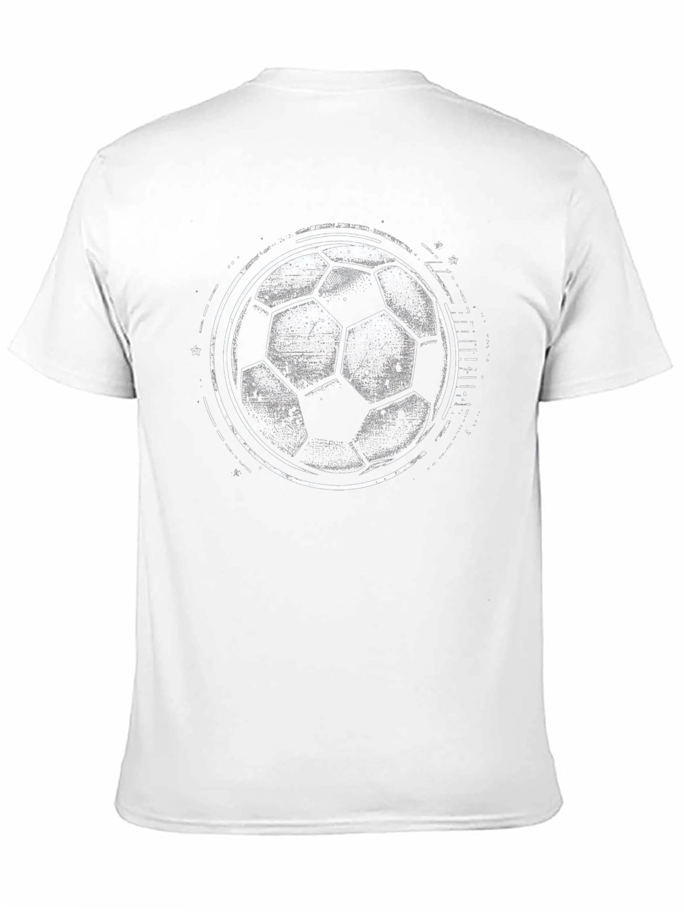 Soccer Ball Graphic Tee - Black Casual Shirt