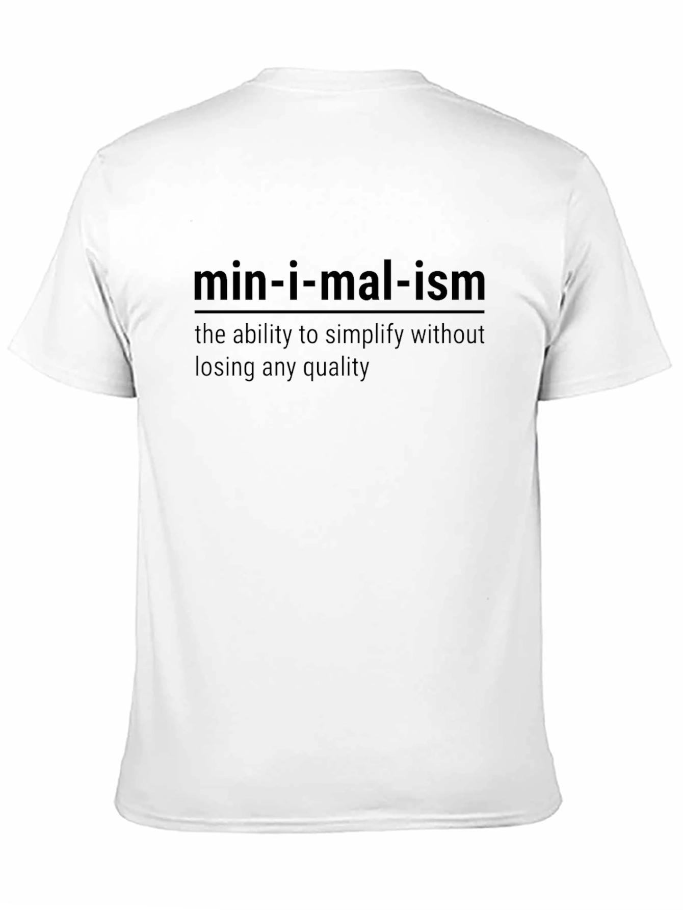 Minimalism Definition Graphic Tee