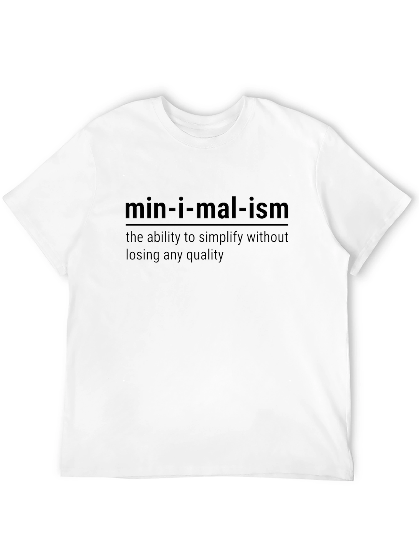 Minimalism Definition Graphic Tee